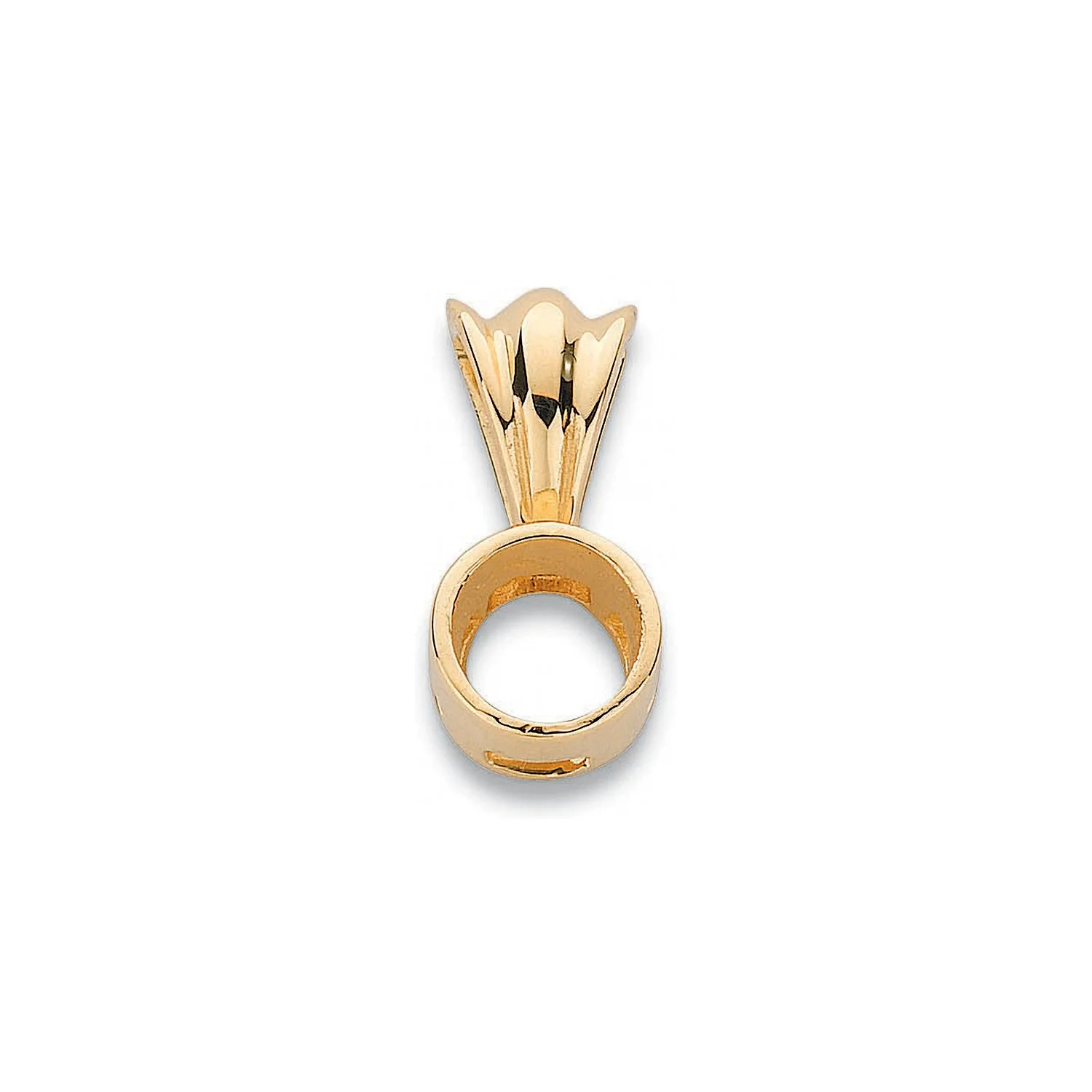 18ct Yellow Gold Pendant Mount Rubover 0.40-0.50ct