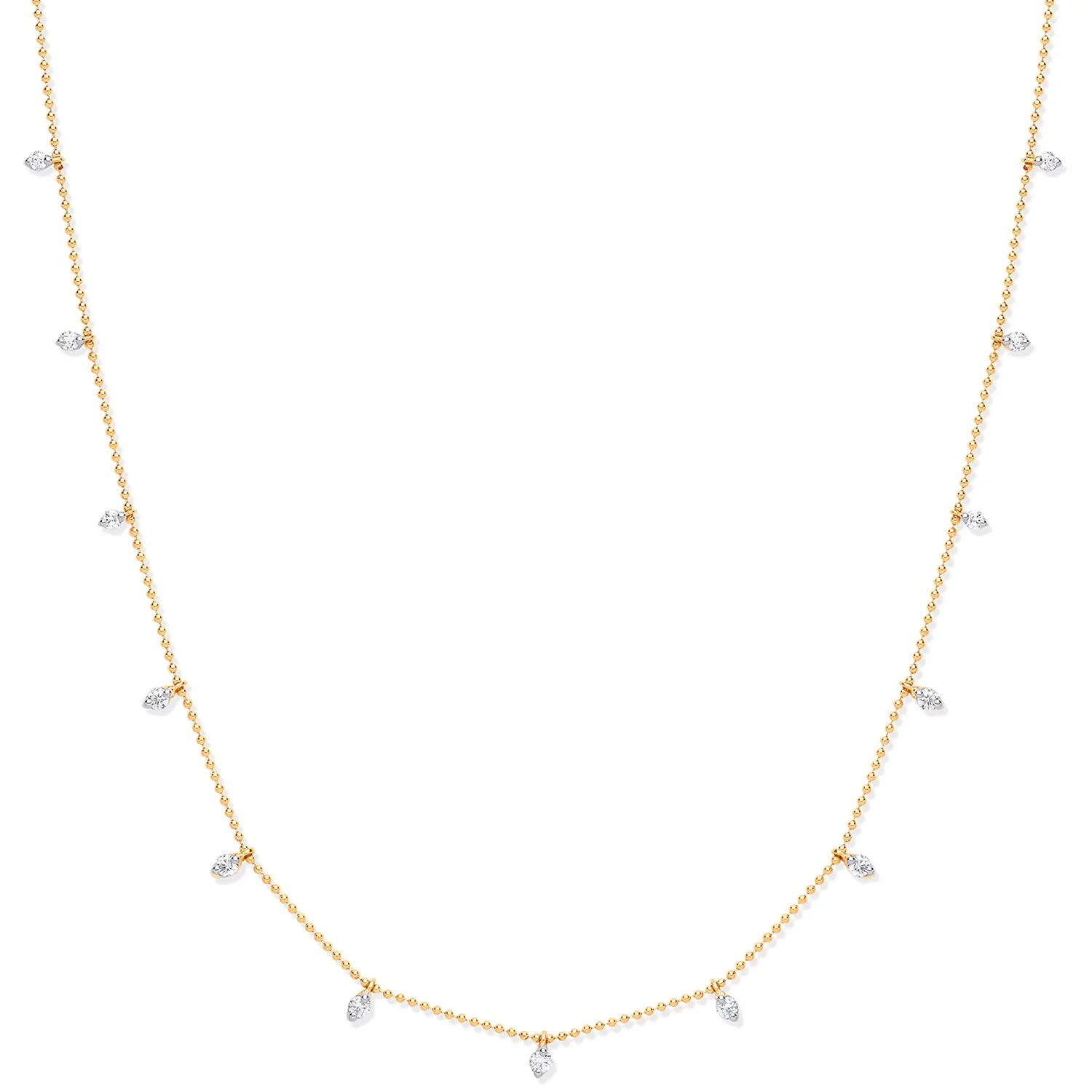 18ct Yellow Gold 0.50ctw Diamond Set Chain