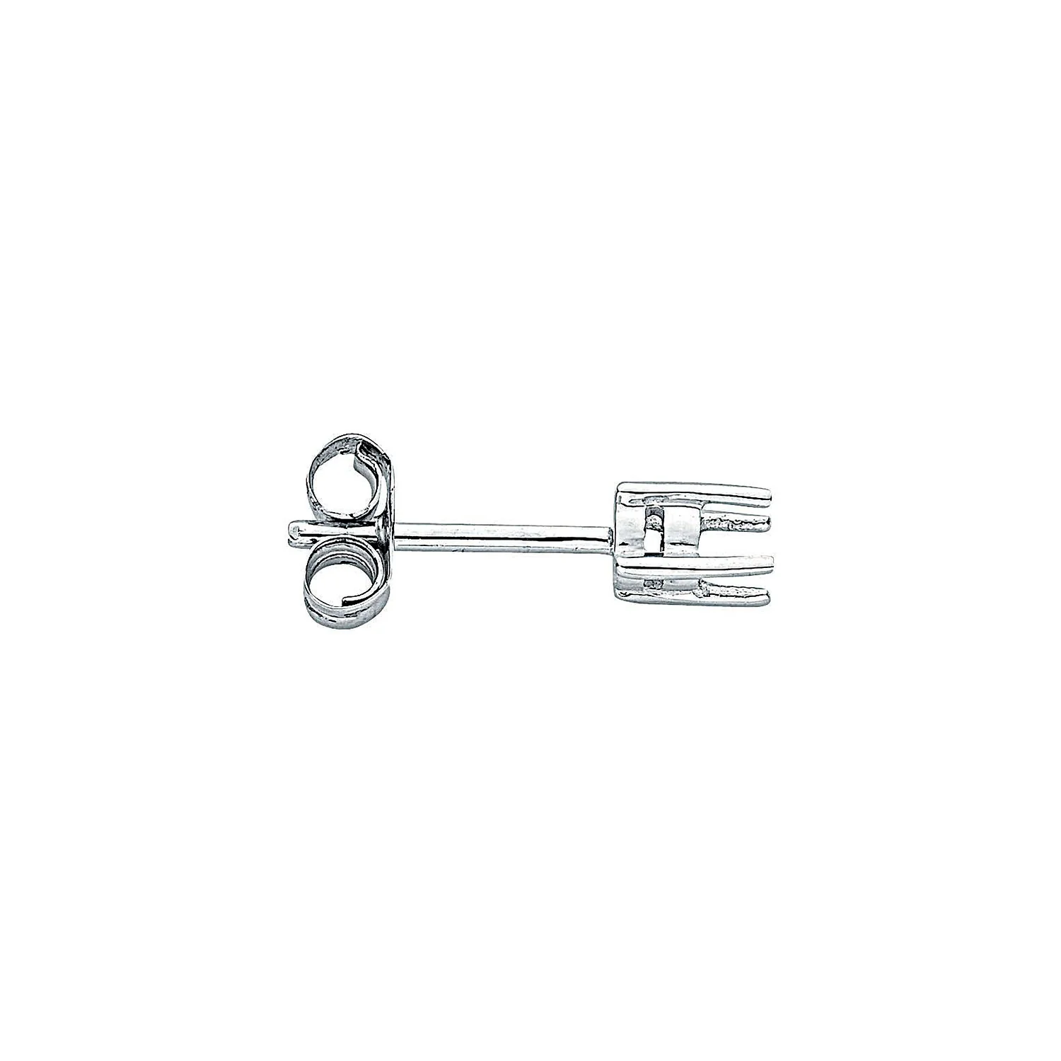 9ct White Gold Earrings Mount 0.20ctw