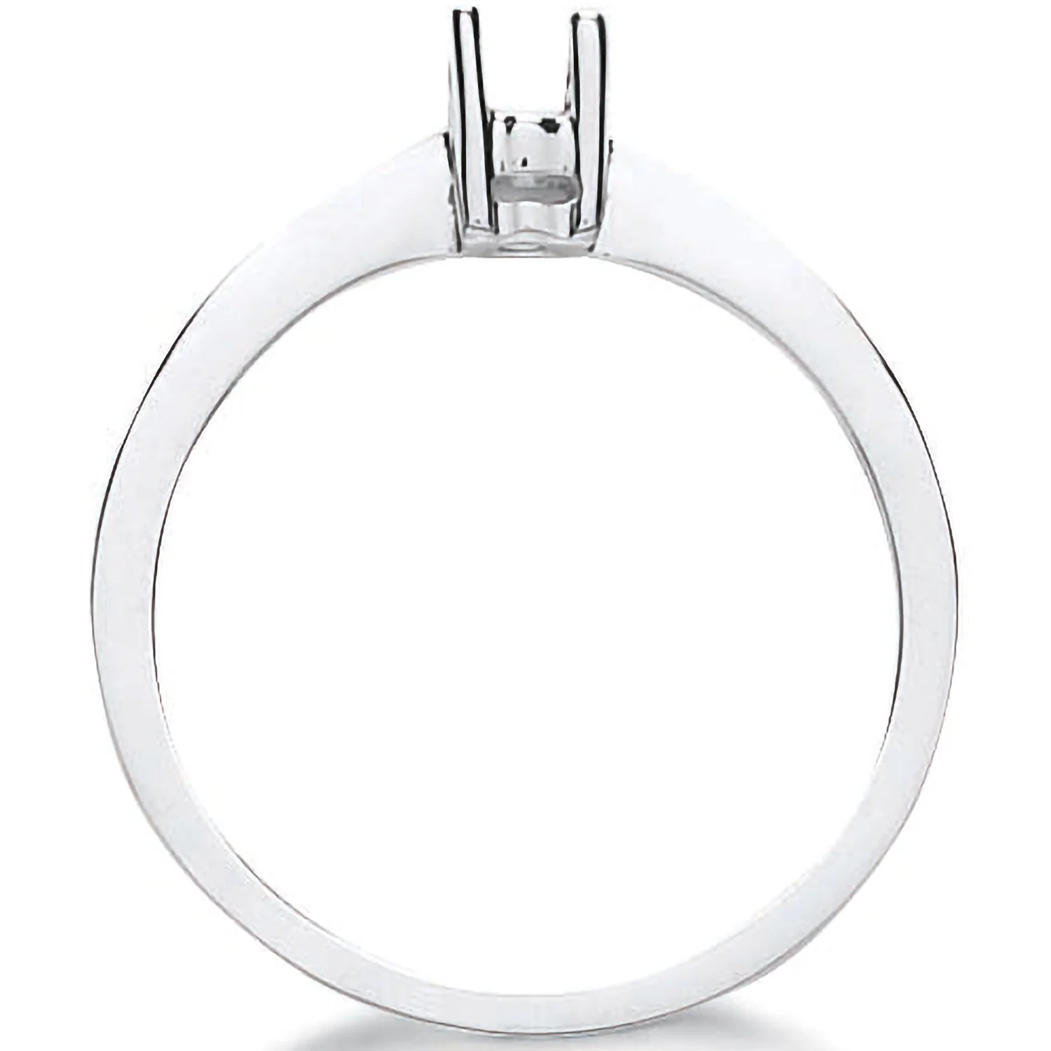 9ct White Gold Ring Mount 0.10-0.15ct