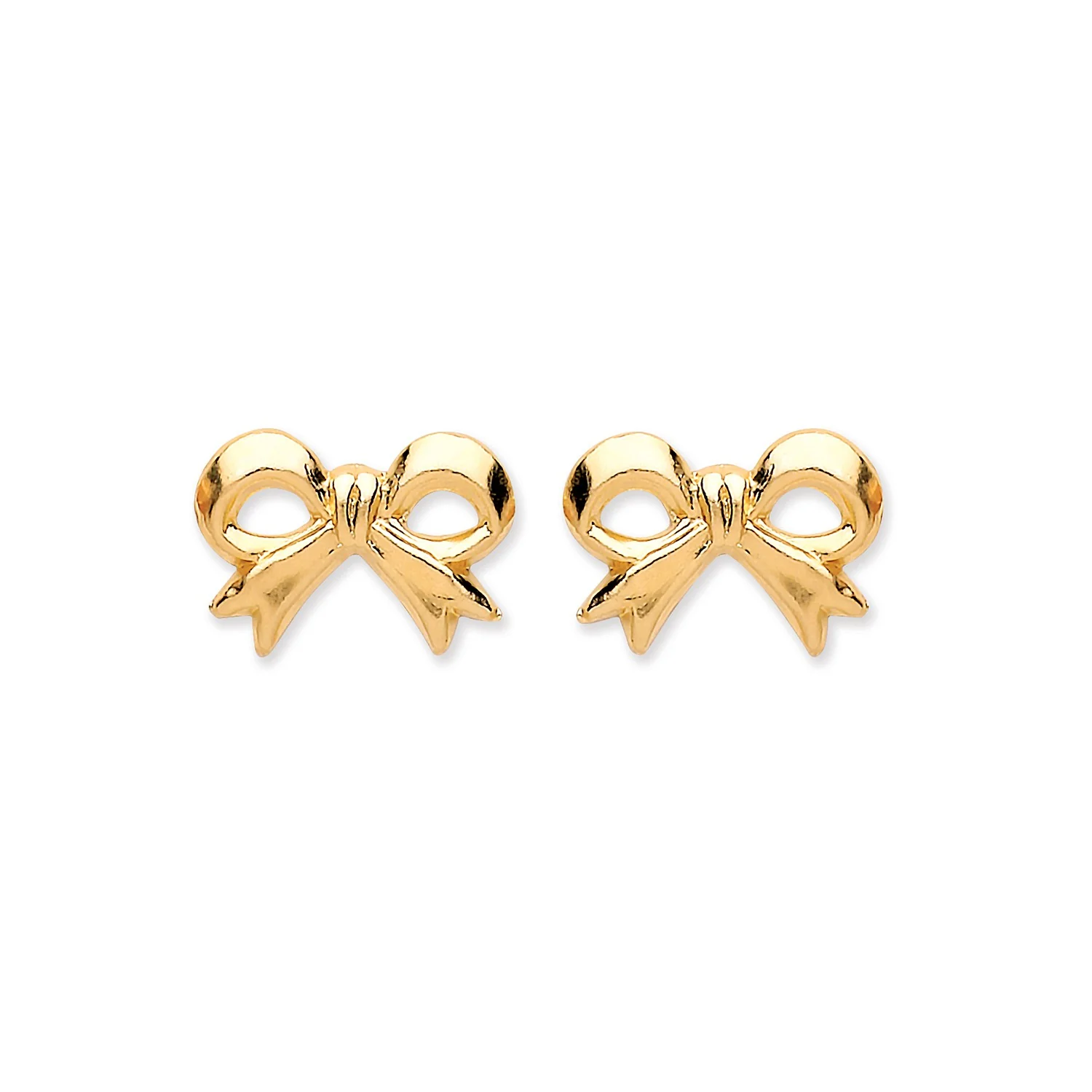 9ct Yellow Gold Bow Studs