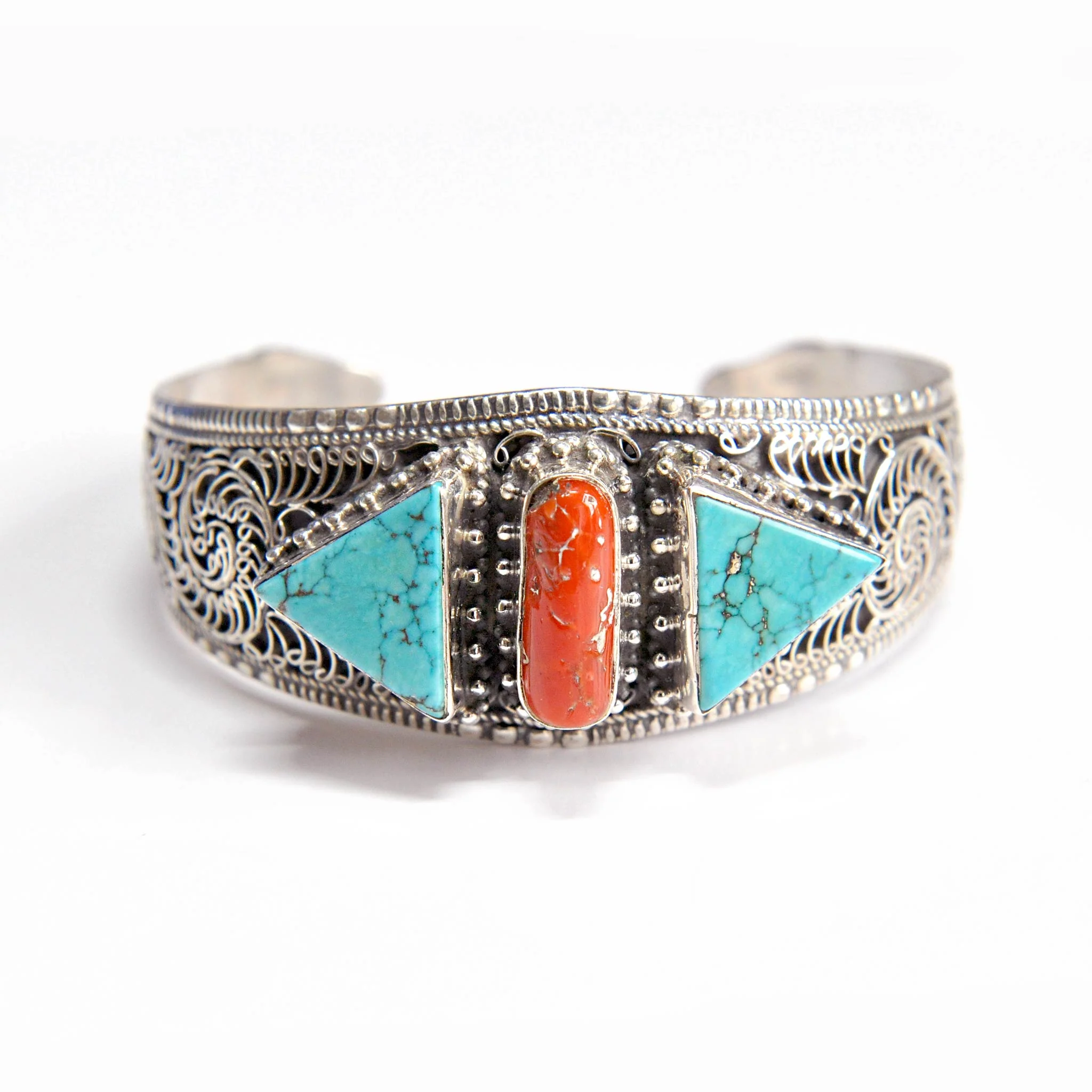 Vintage Pure Solid Silver 925 Bangle Bracelet - Image 3