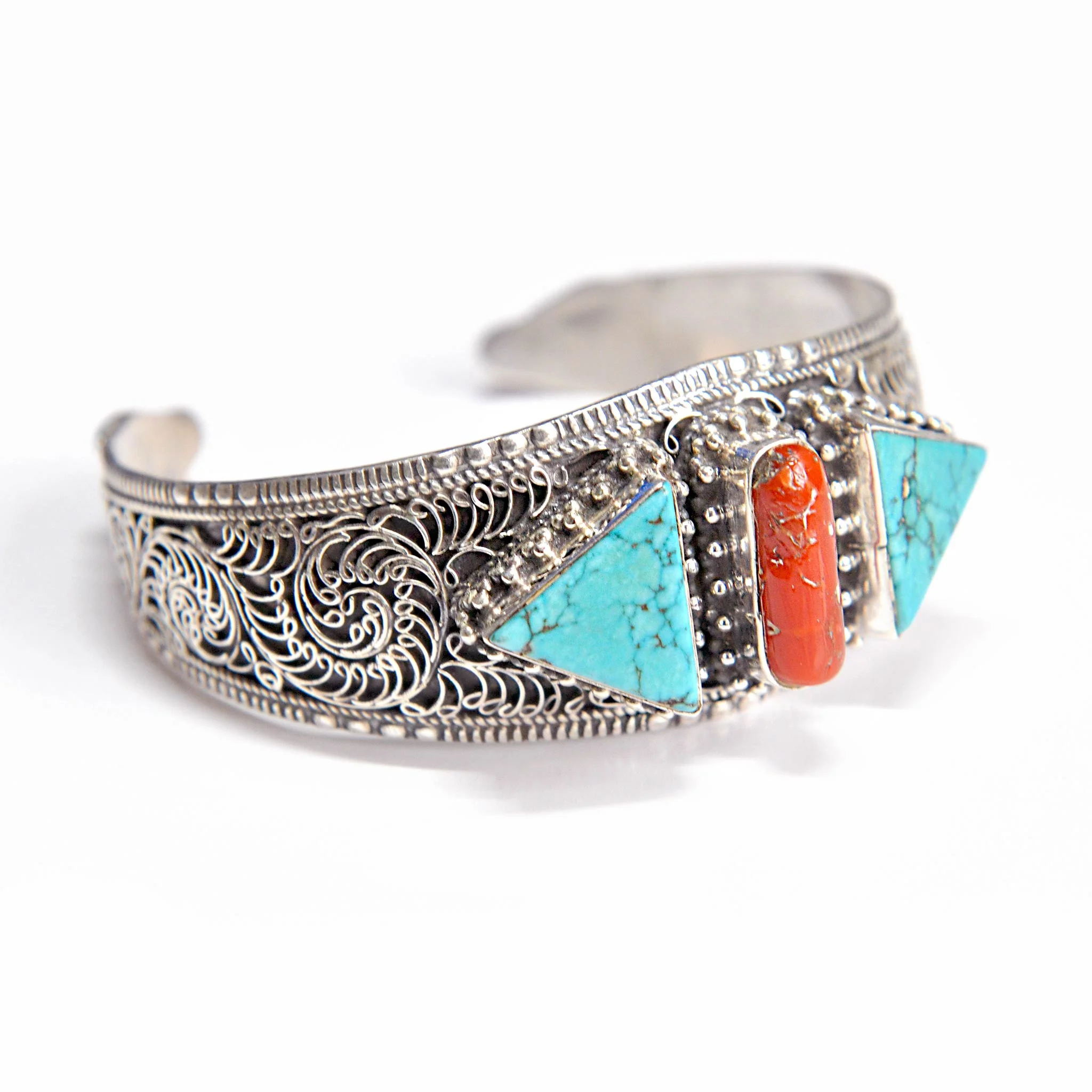 Vintage Pure Solid Silver 925 Bangle Bracelet - Image 4