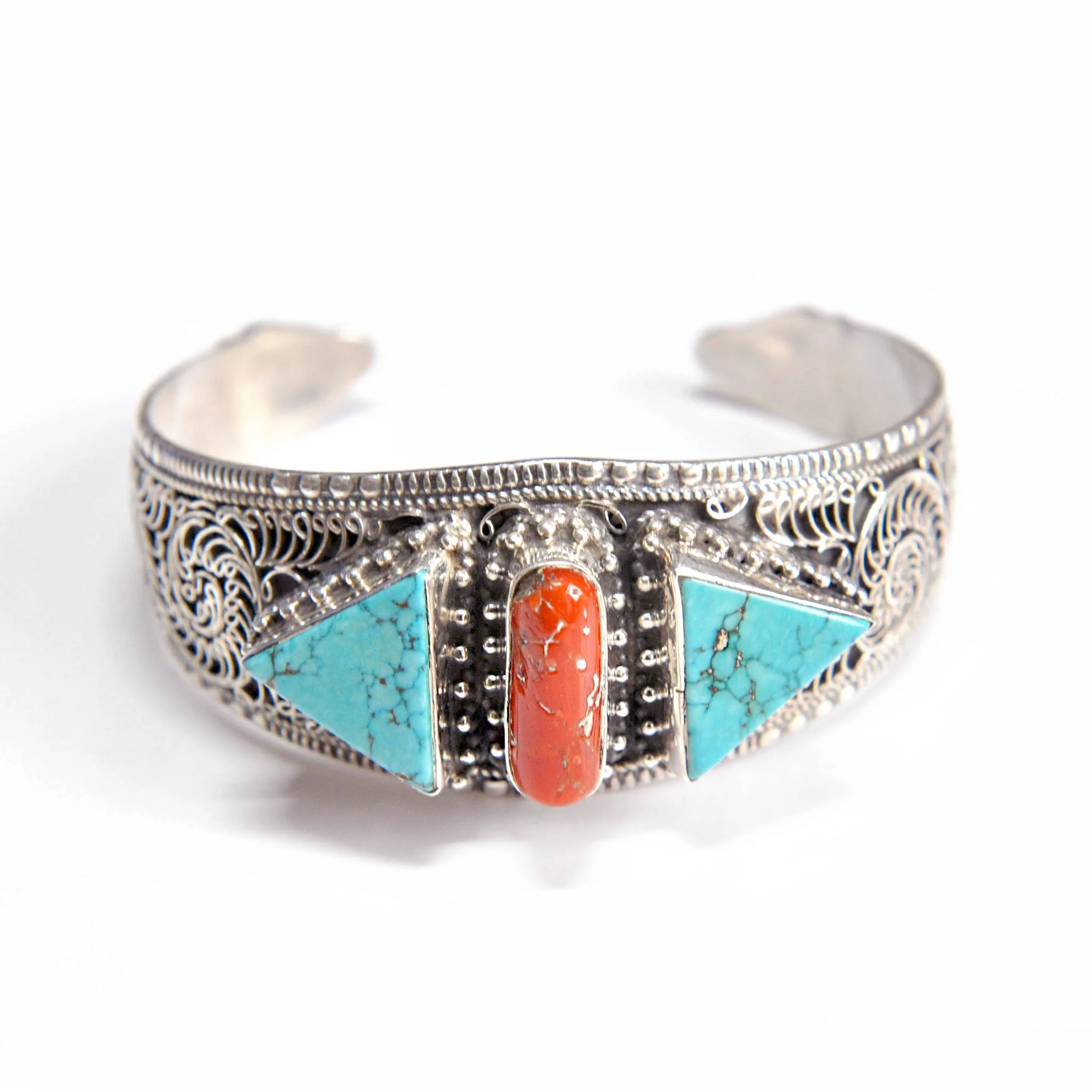 Vintage Pure Solid Silver 925 Bangle Bracelet - Image 5