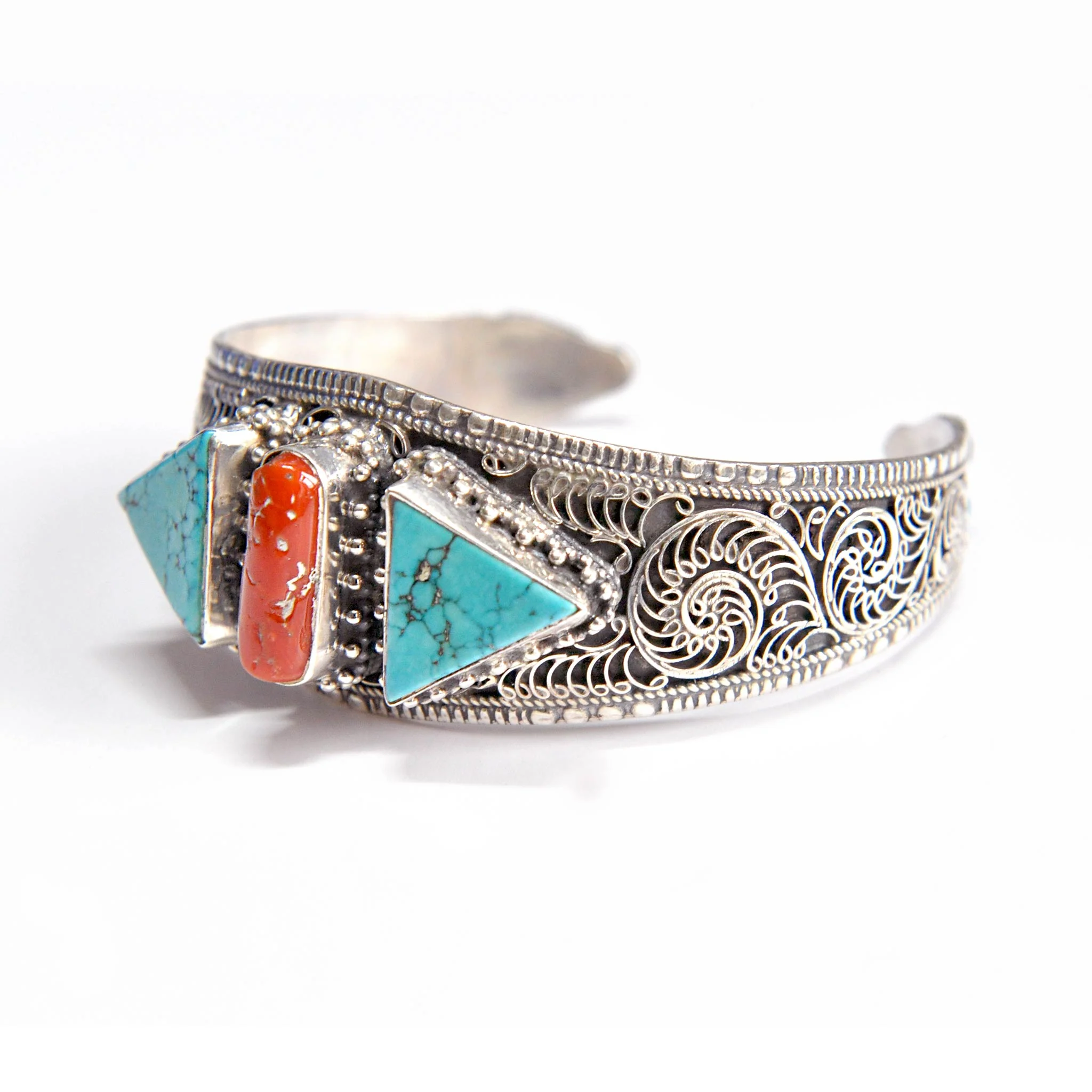 Vintage Pure Solid Silver 925 Bangle Bracelet - Image 6