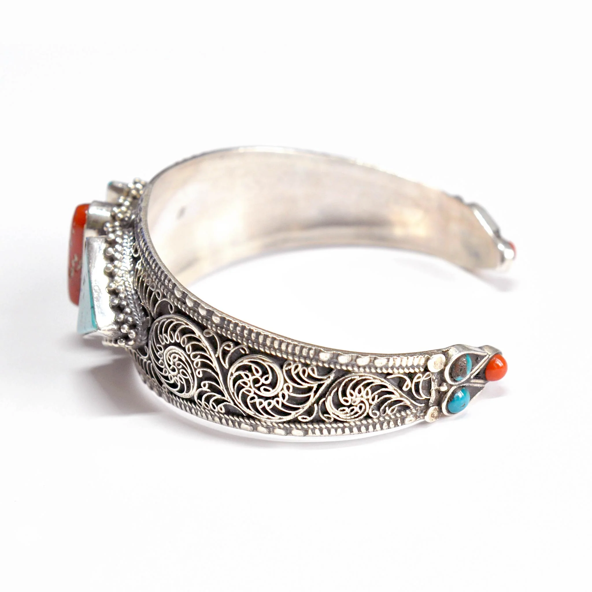 Vintage Pure Solid Silver 925 Bangle Bracelet - Image 7