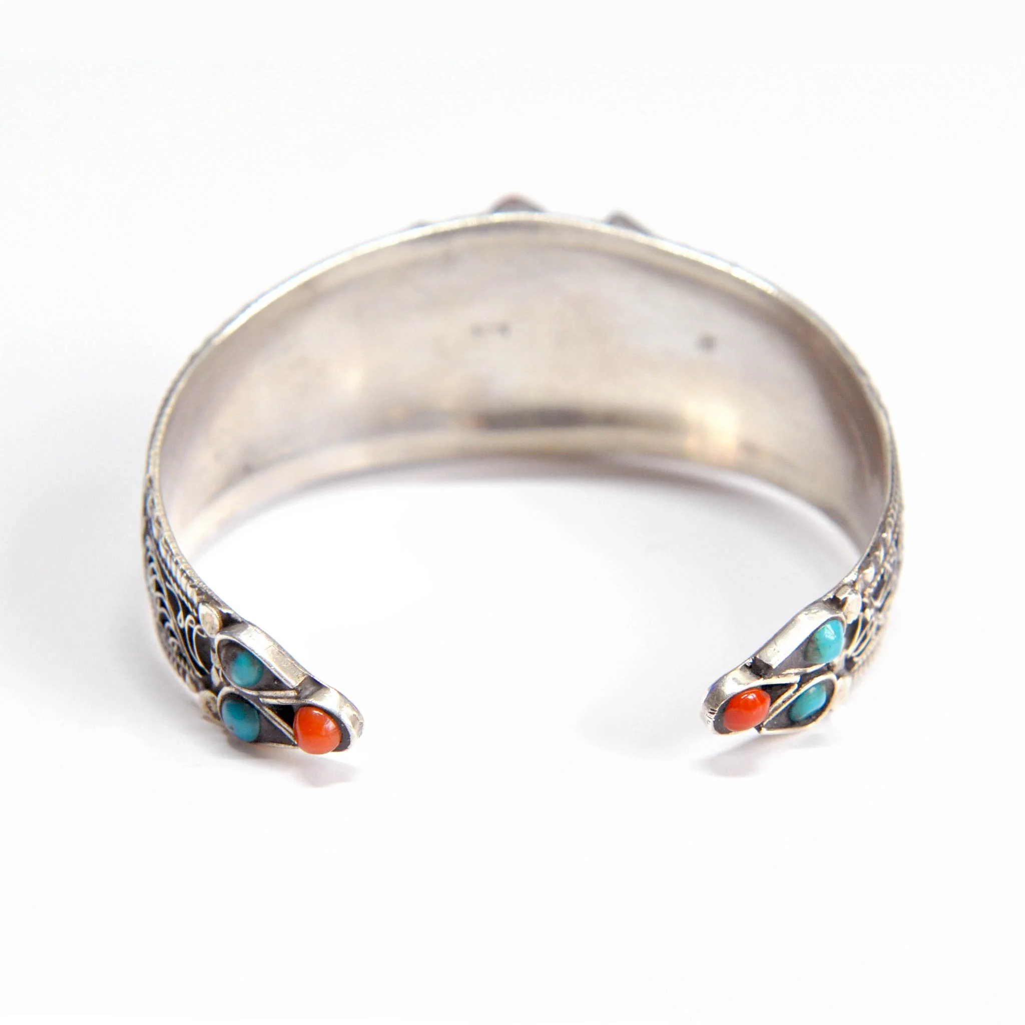Vintage Pure Solid Silver 925 Bangle Bracelet - Image 8