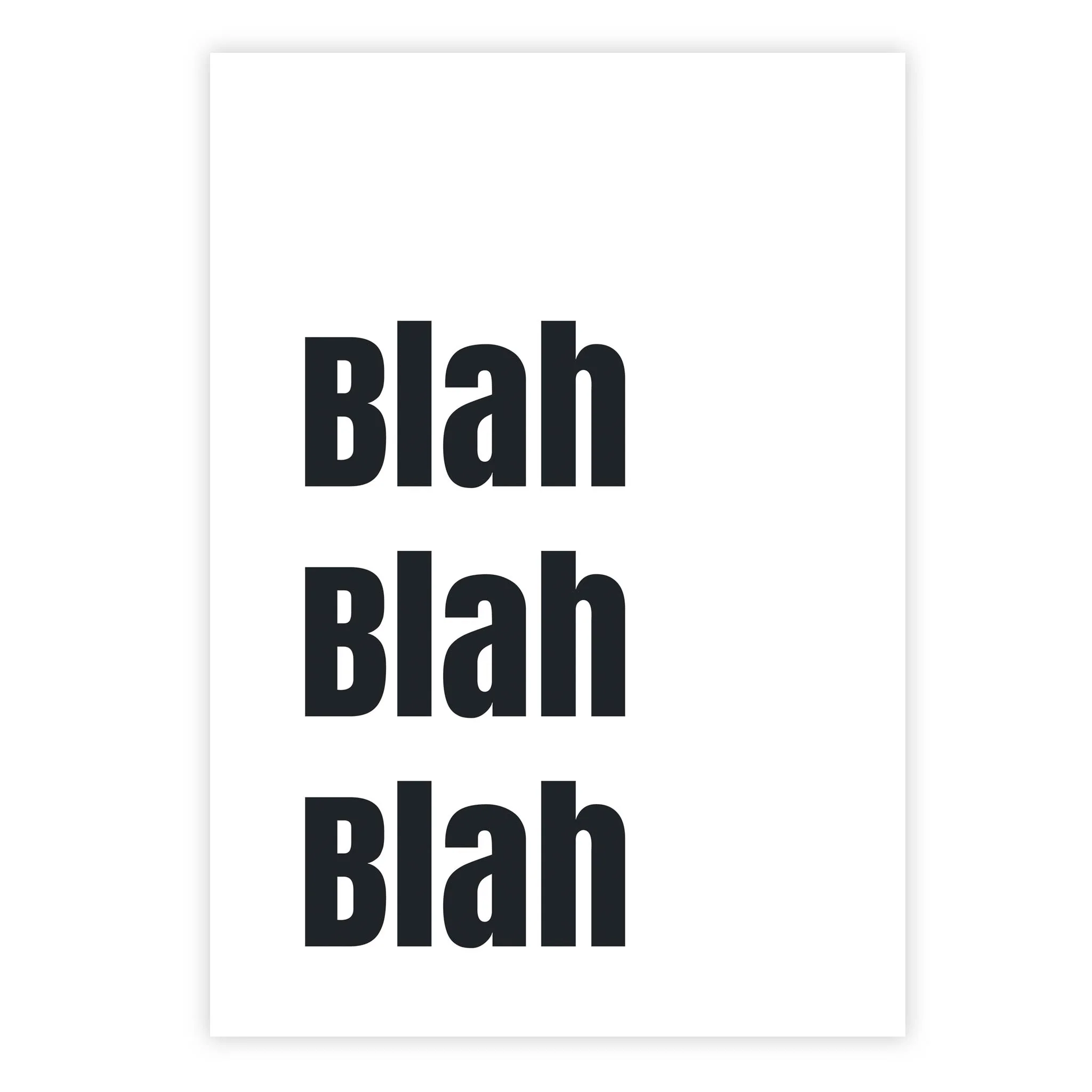 Blah Blah Blah