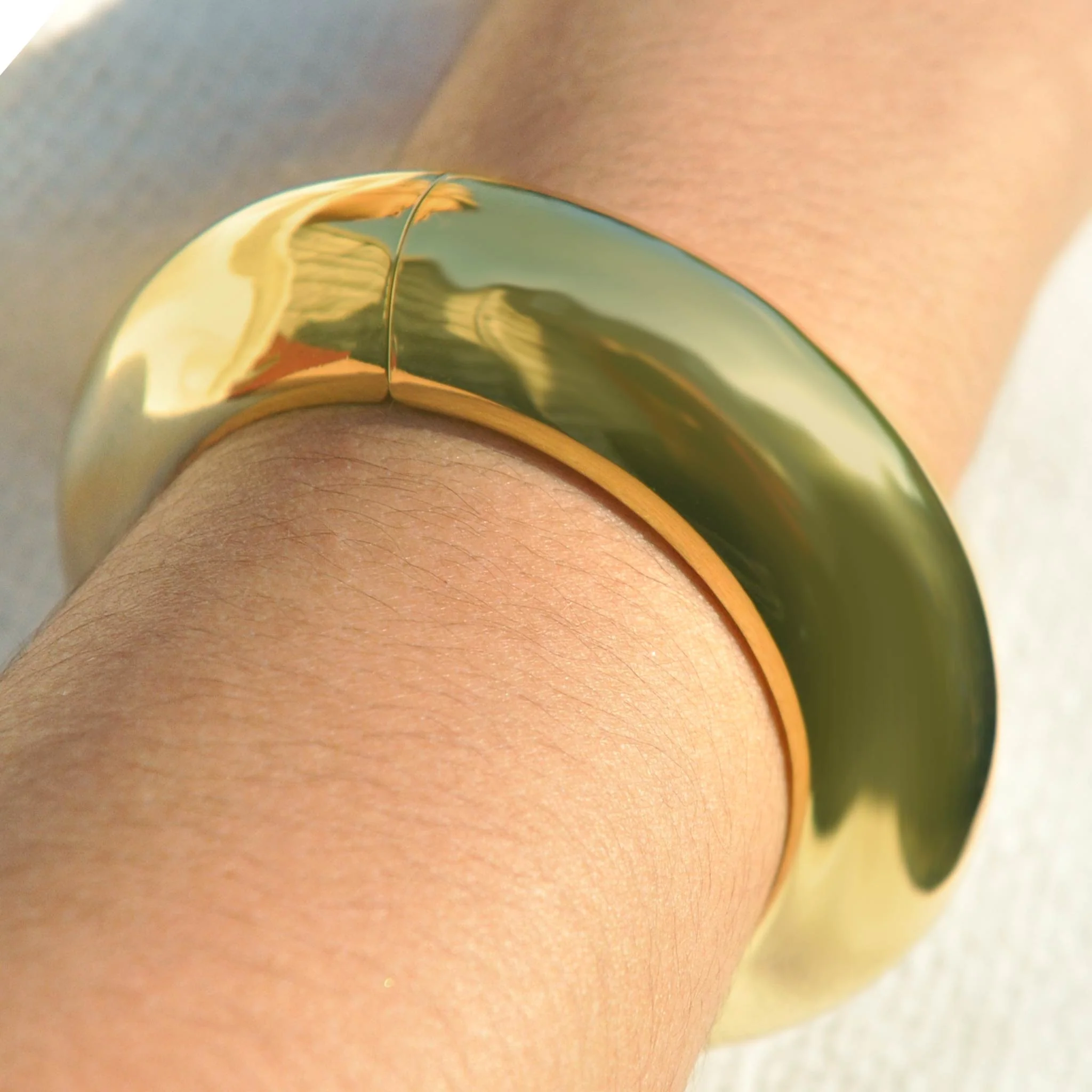 Camilla Gold Cuff Bangle - Image 3