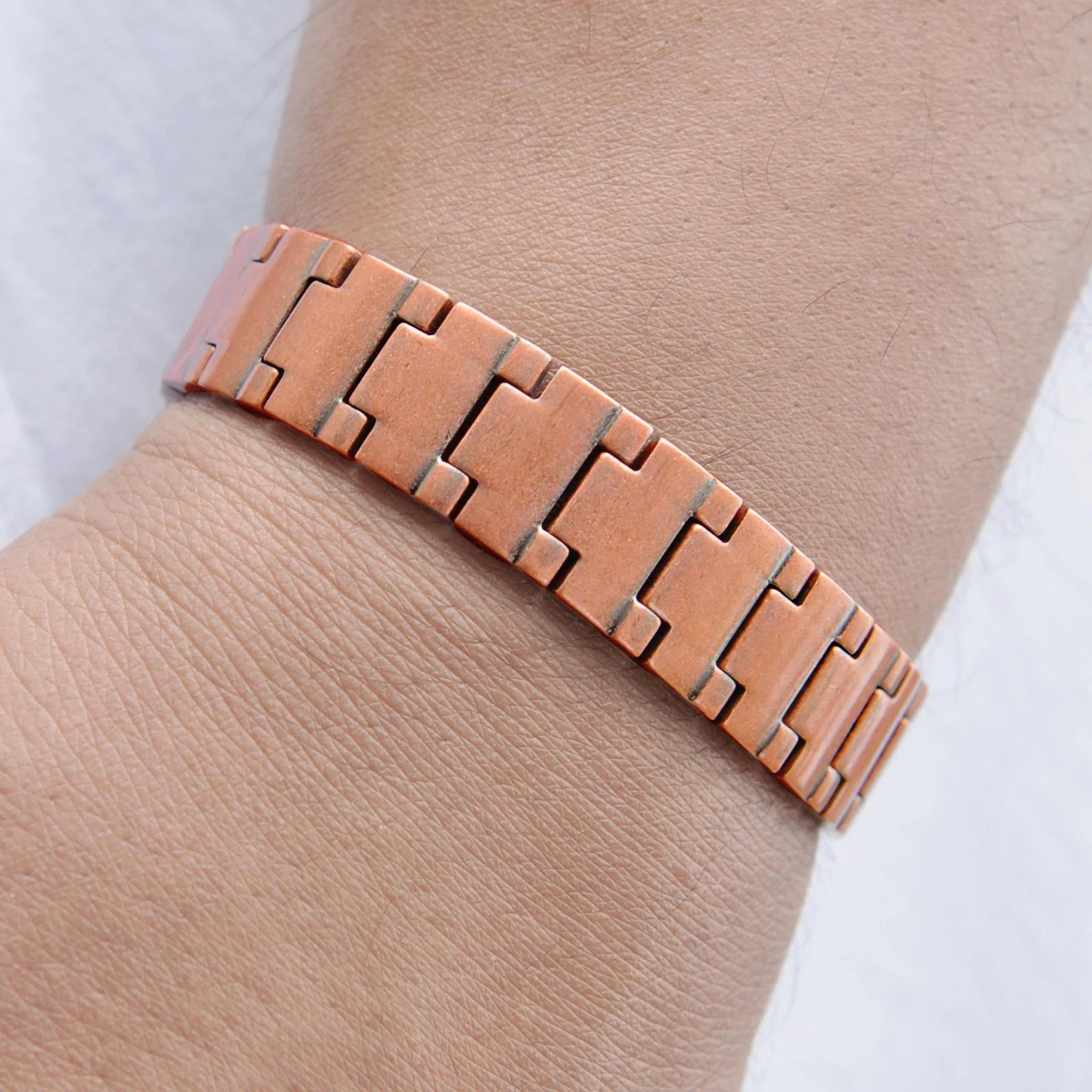 Bear Solid Copper Magnetic bracelet | ALPHA Mens - Image 3