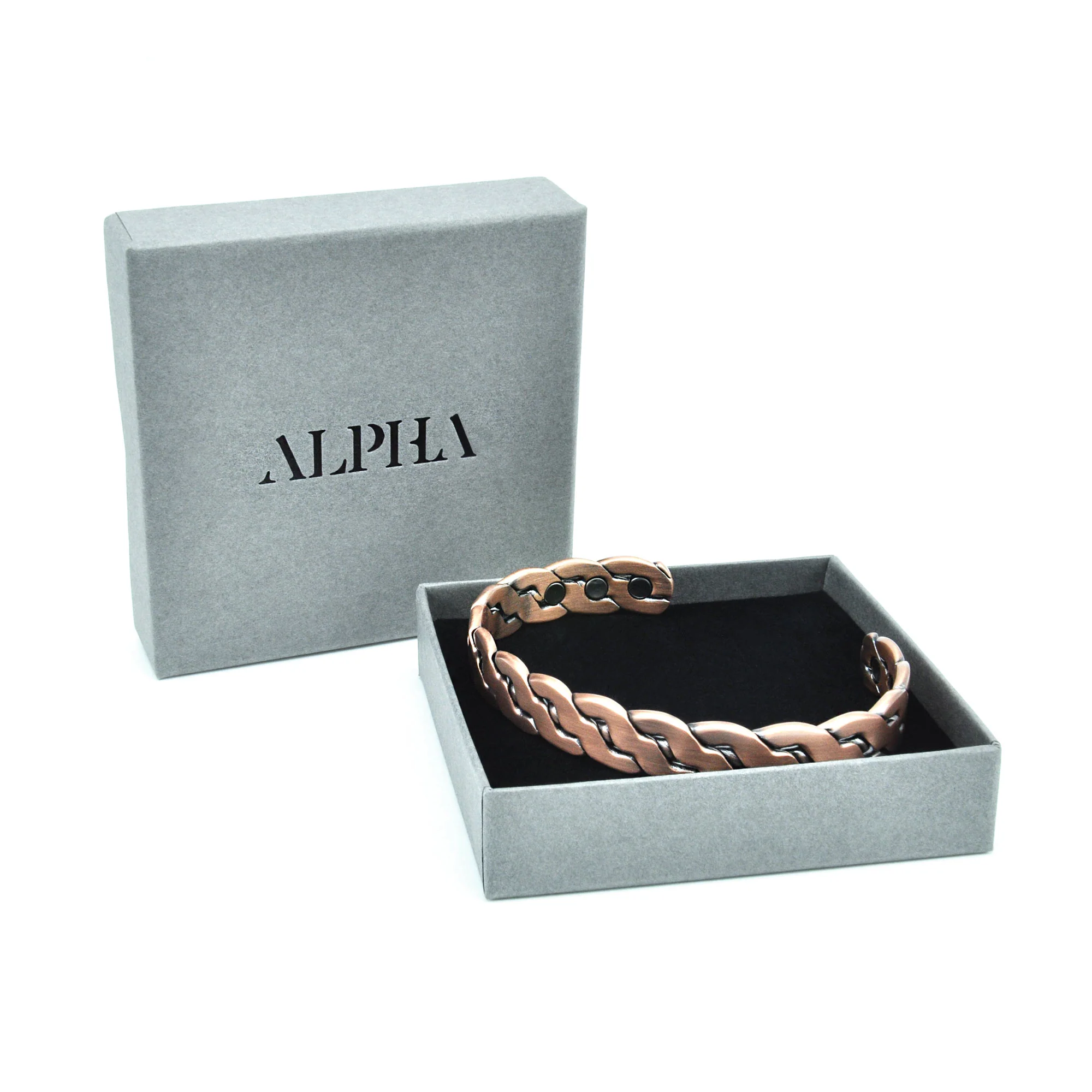 Bear Solid Copper Magnetic bracelet | ALPHA Mens - Image 6