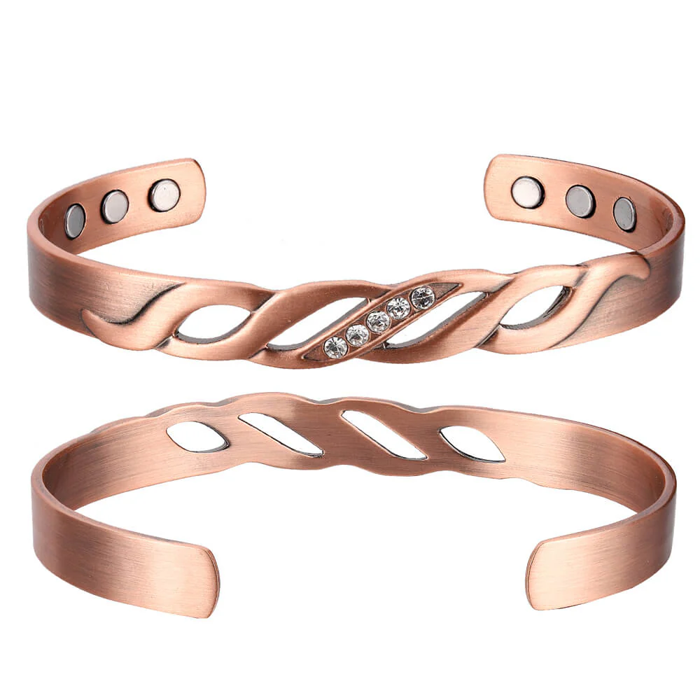 Abby Diamante Copper Bangle - Image 3