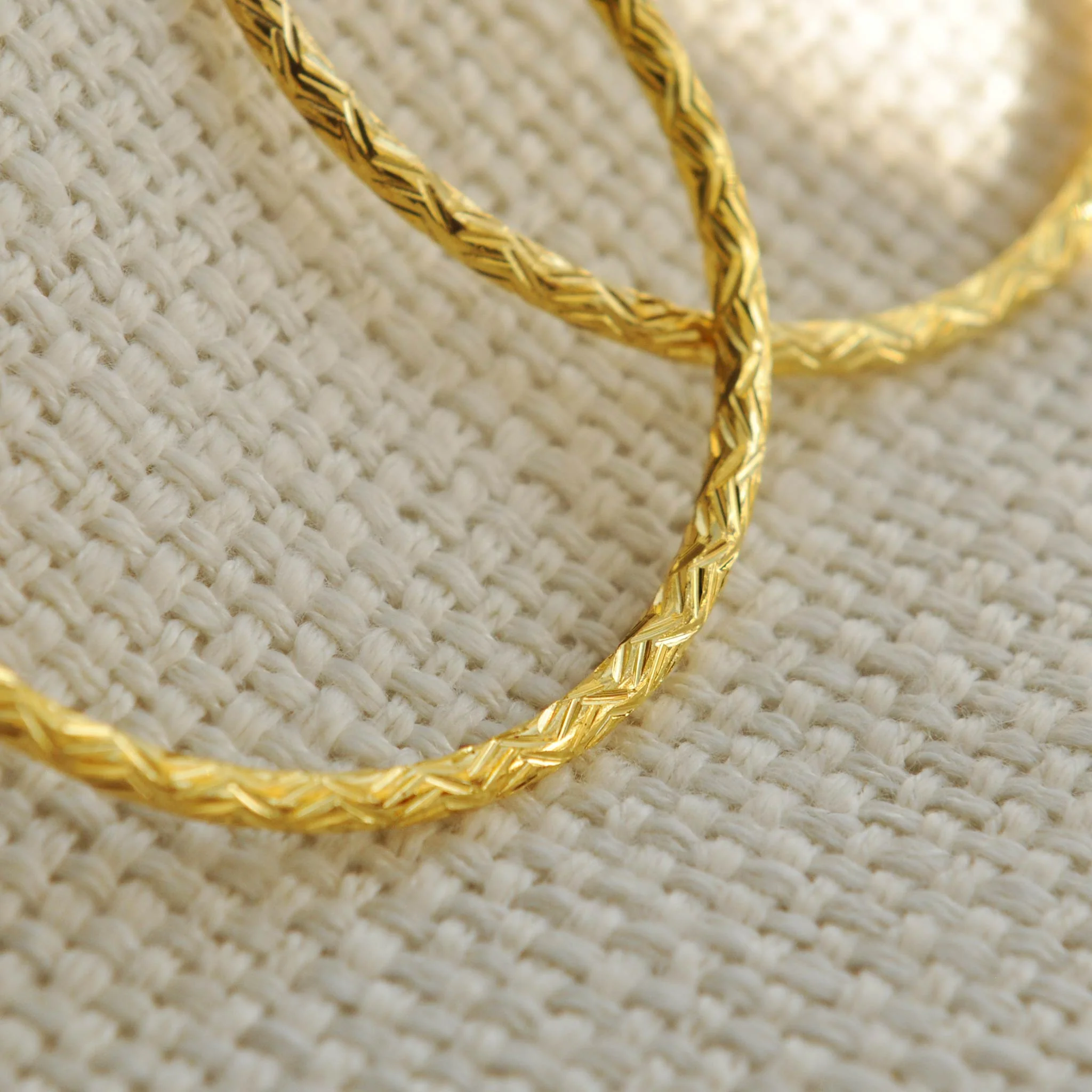 Morgan textured gold effect hoop earrings - Image 4