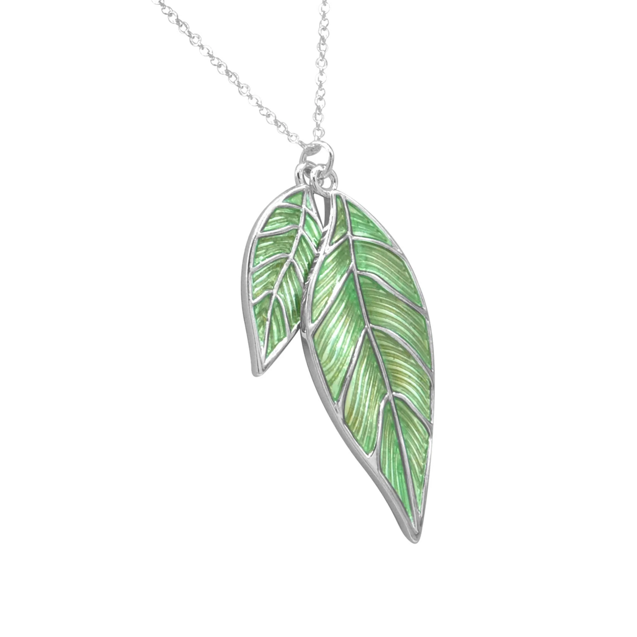 Iris twin leaf necklace - Image 3