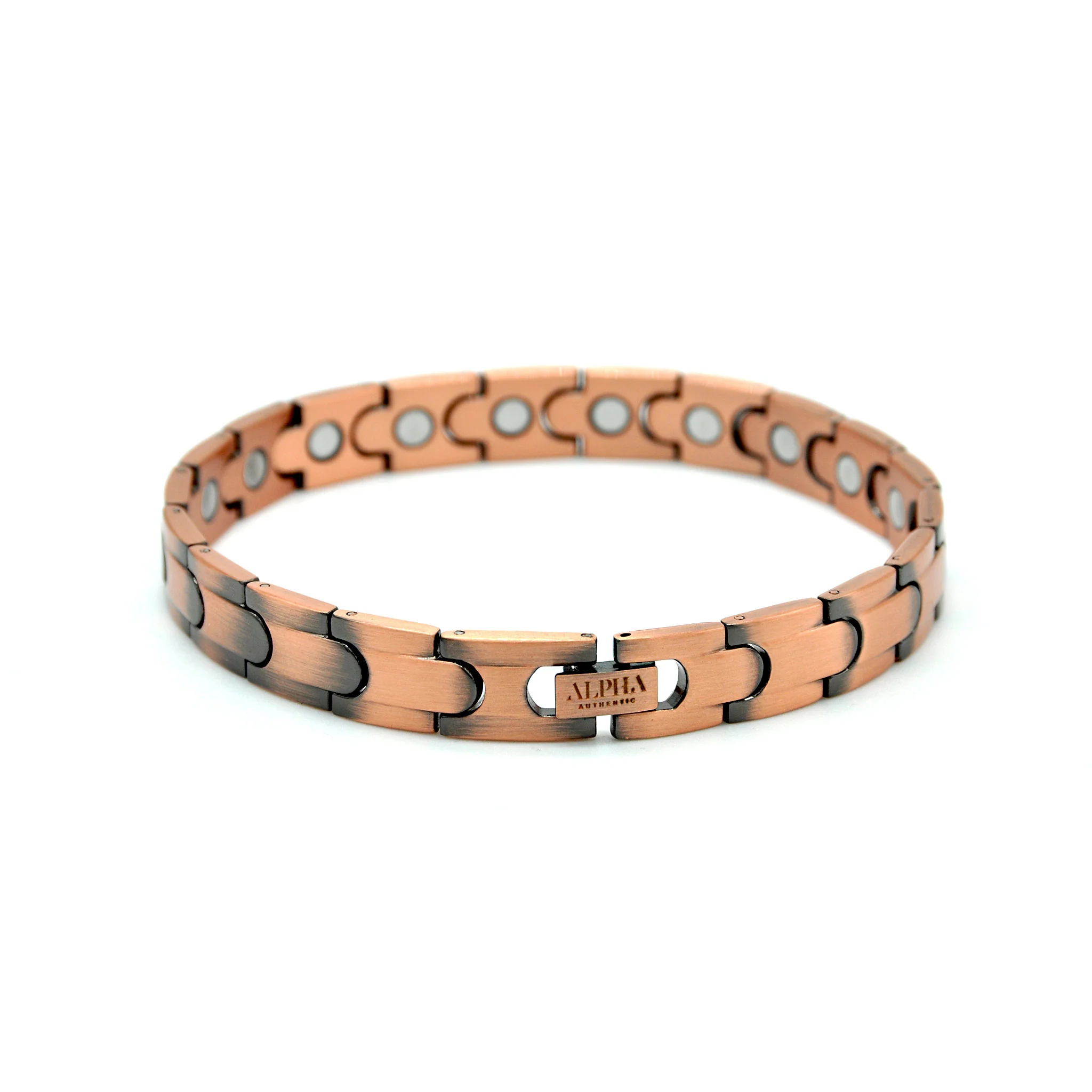 Jaimie Magnetic Link Copper Bracelet | ALPHA™ mens - Image 3