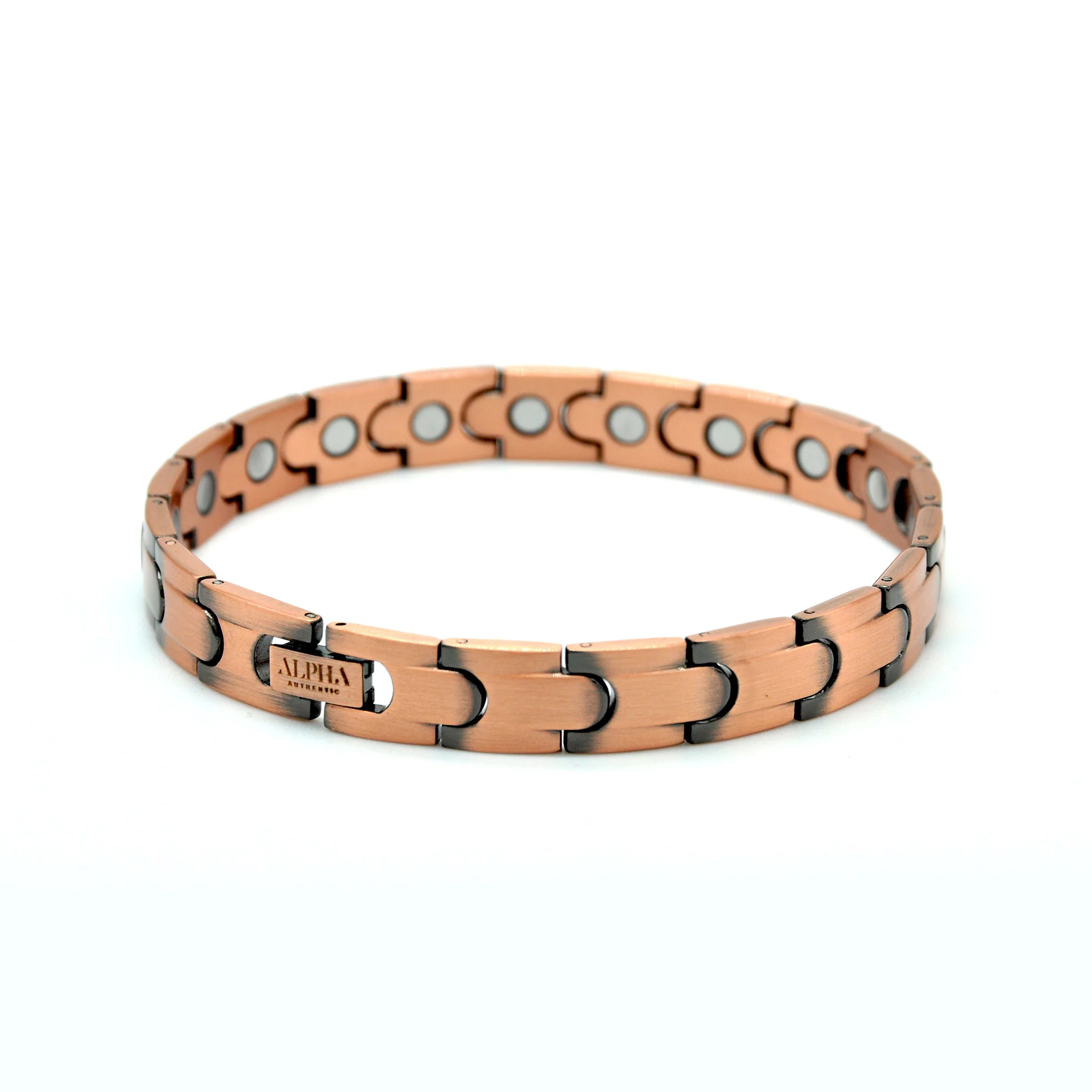 Jaimie Magnetic Link Copper Bracelet | ALPHA™ mens - Image 5