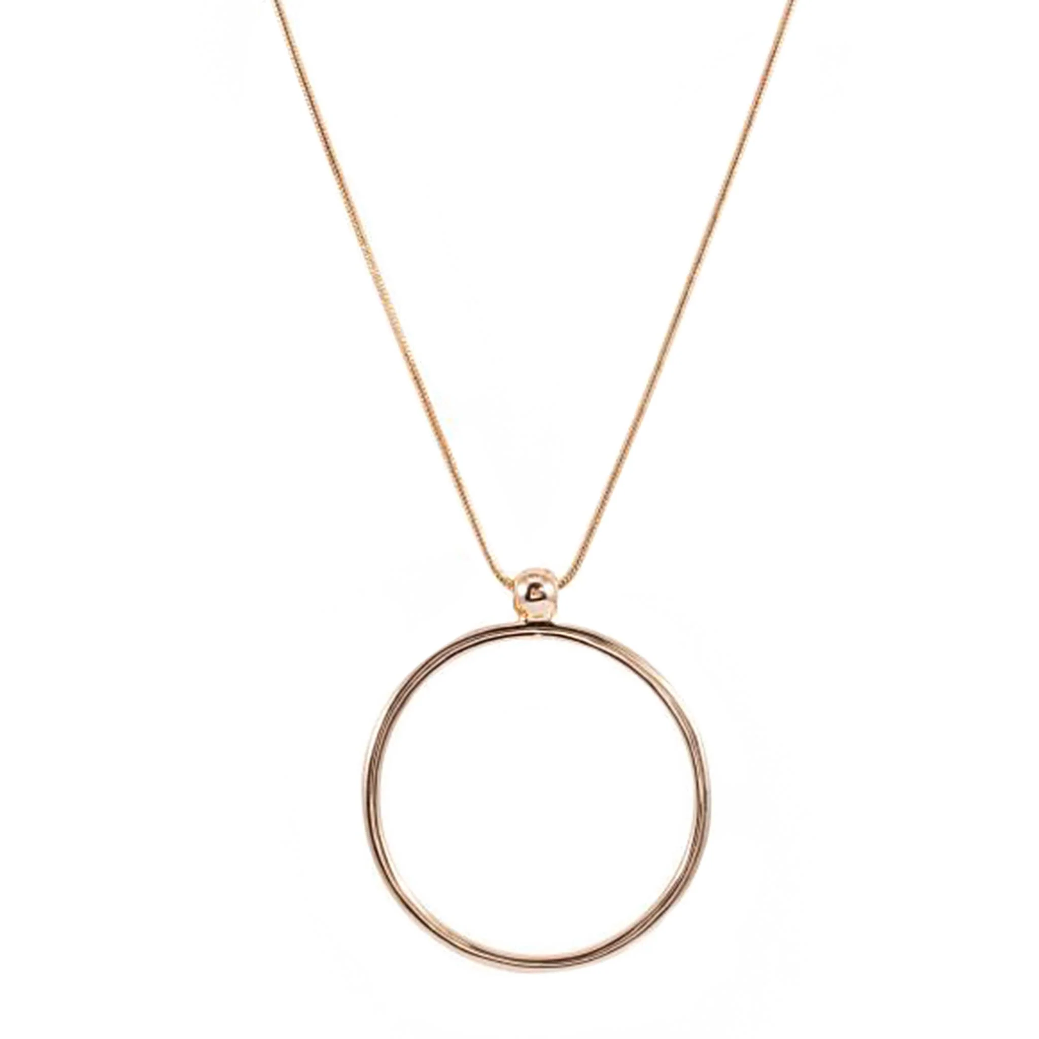 Julia Gold Circle Necklace - Image 2