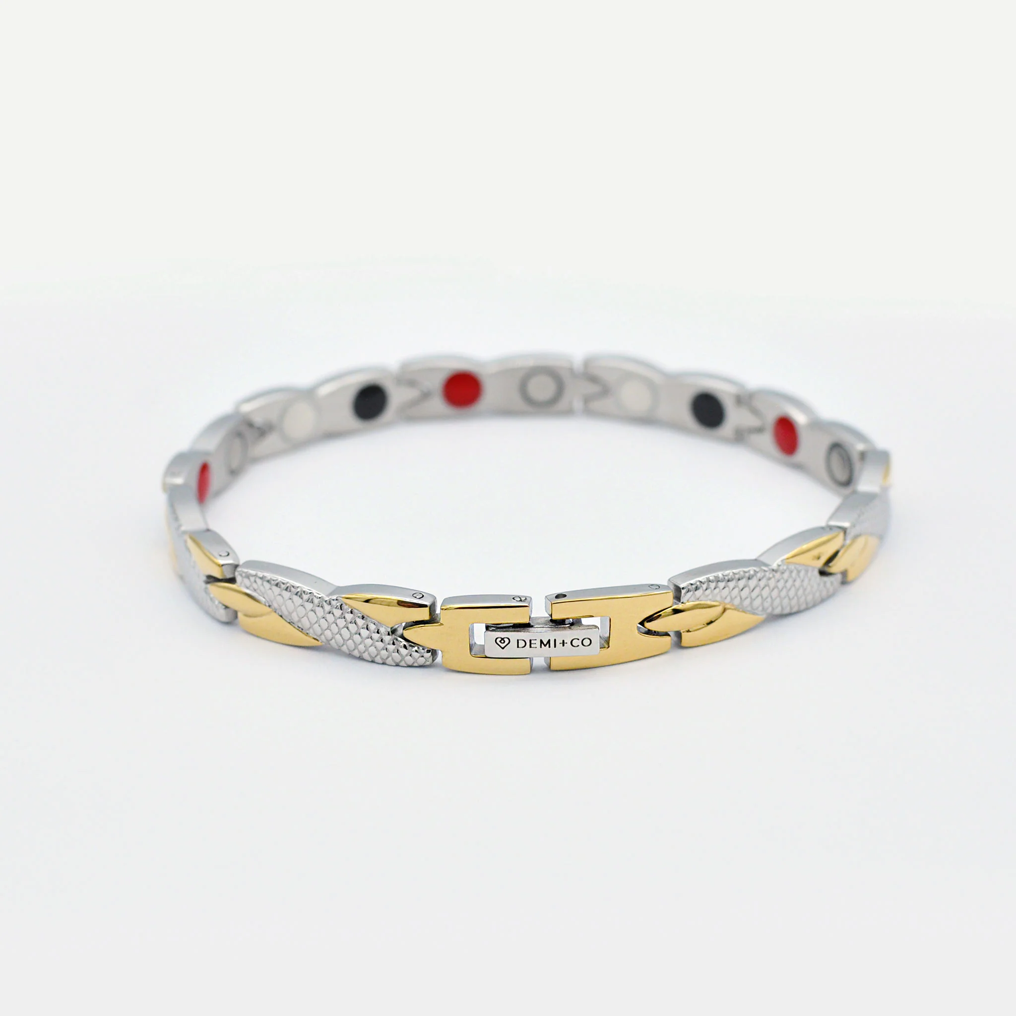 Delia gold and silver magnetic bracelet - Image 4