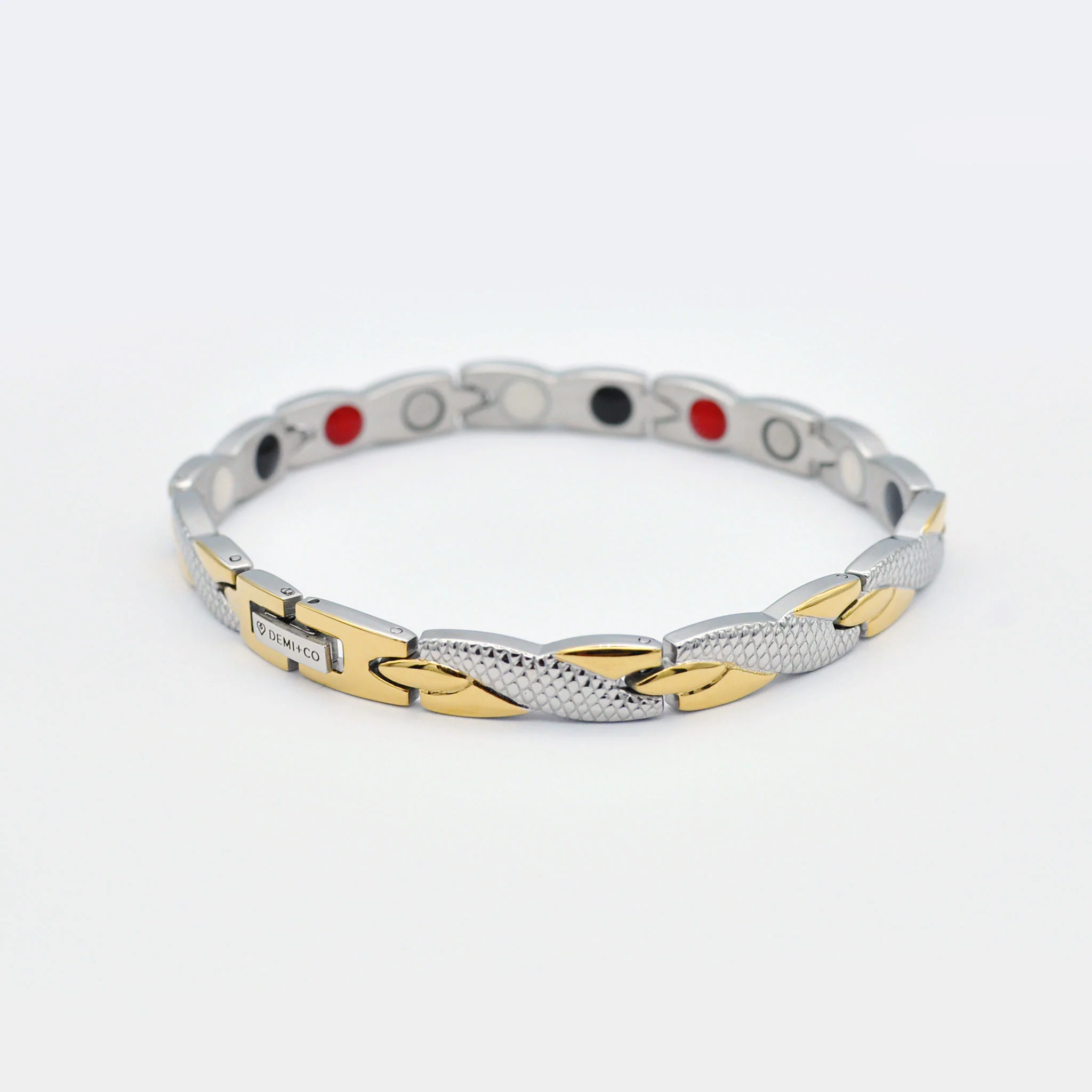 Delia gold and silver magnetic bracelet - Image 5