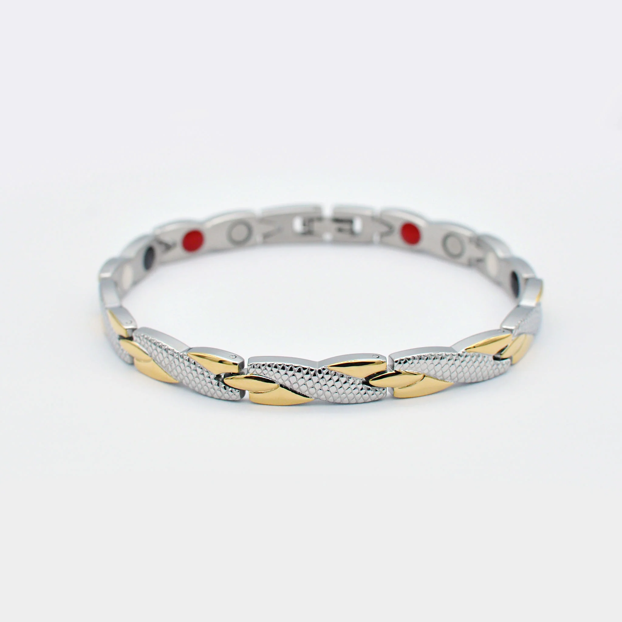 Delia gold and silver magnetic bracelet - Image 6