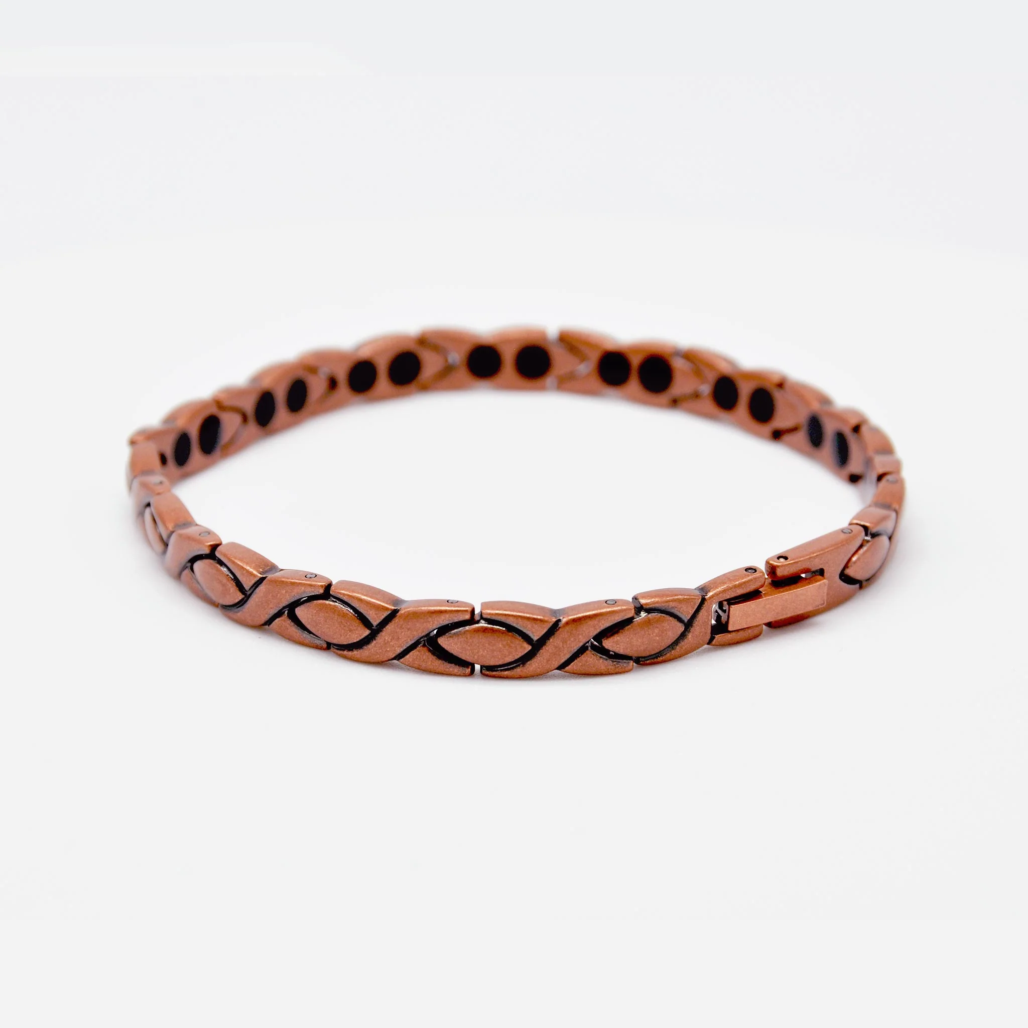 Rose copper bracelet with magnets - Image 5