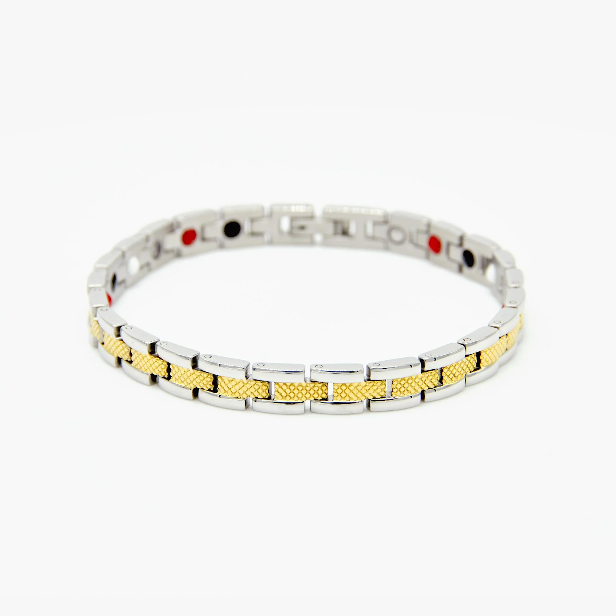 Heaven silver and gold magnetic bracelet - Image 5