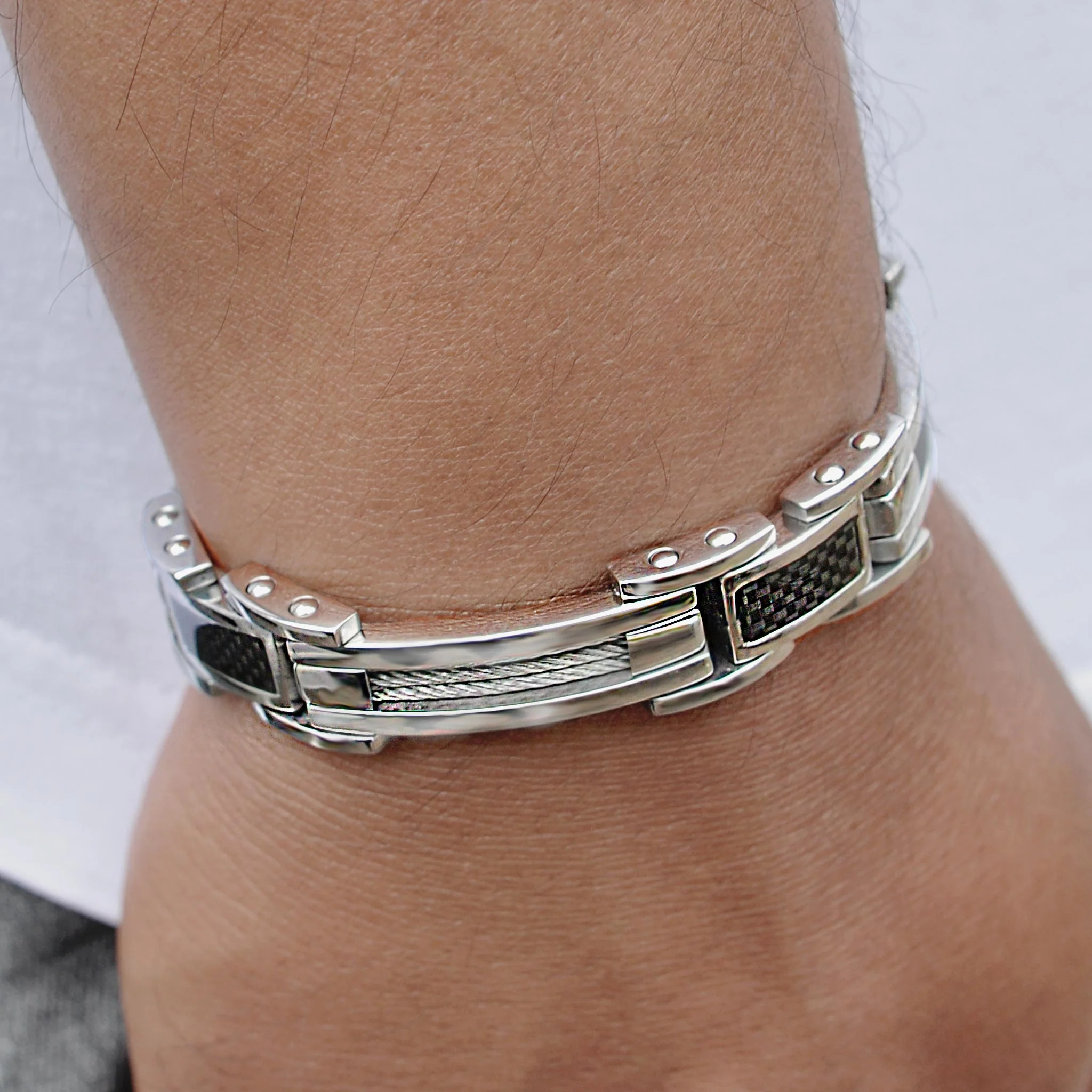 Anakin Stainless Steel Magnetic Bracelet - Image 11