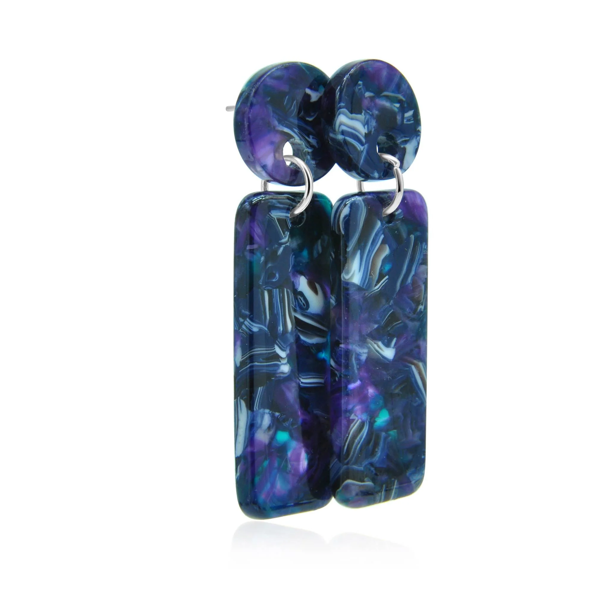 Mia galaxy geometric earrings - Image 3