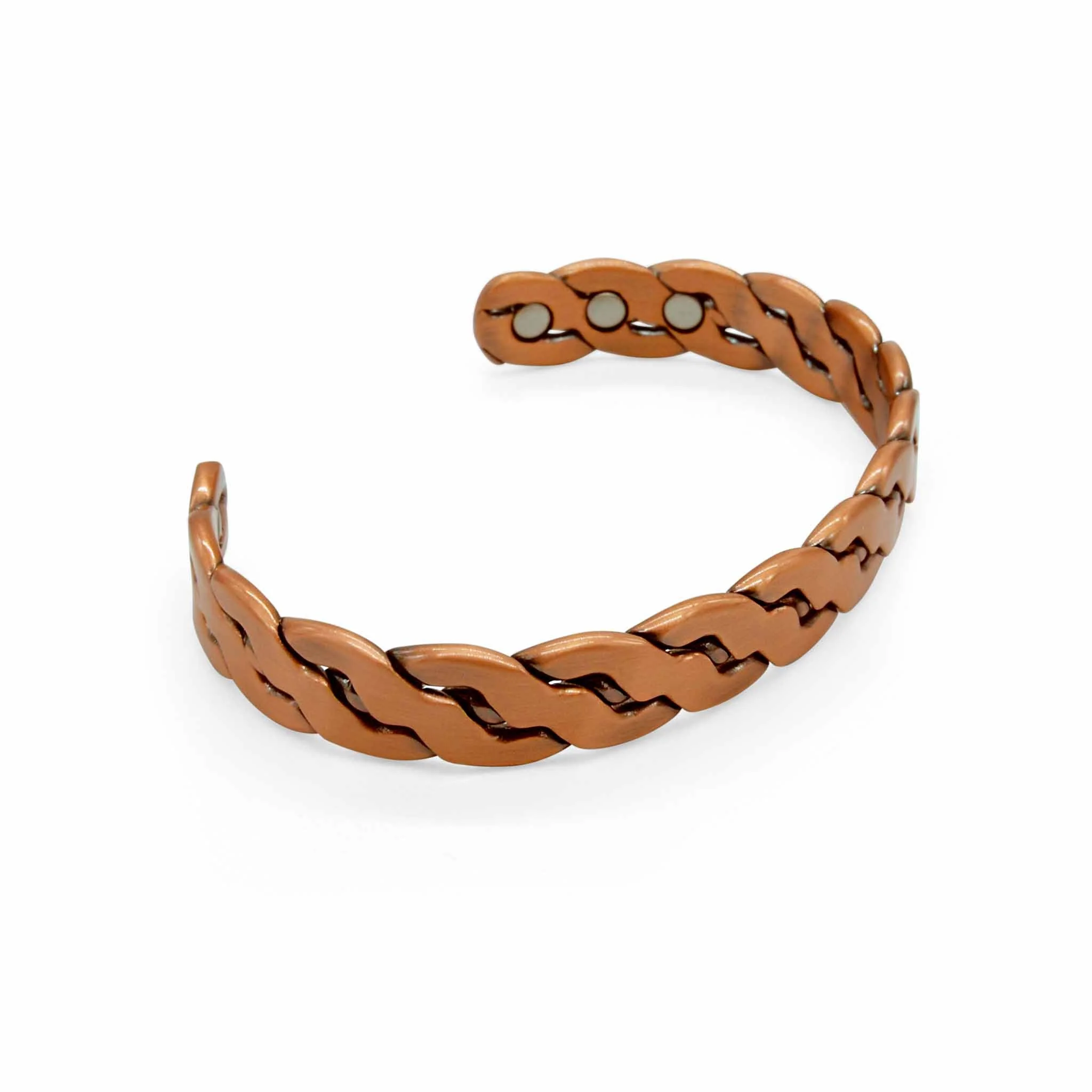 Niles Plaited Magnetic Copper Bangle - Image 3