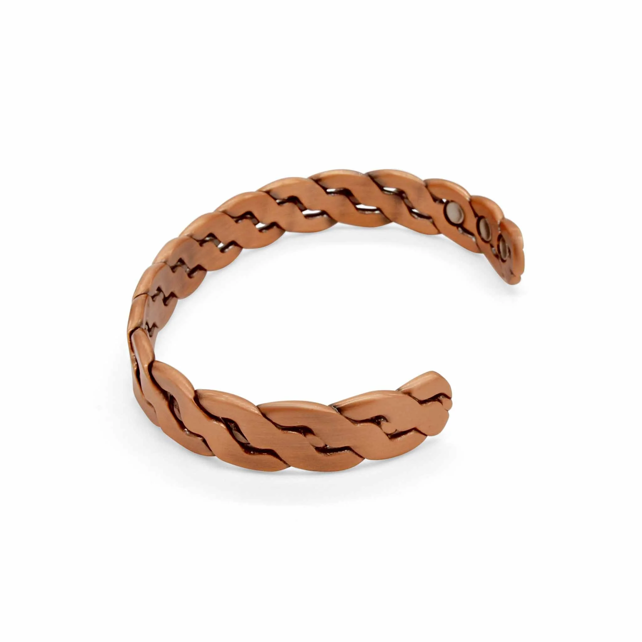Niles Plaited Magnetic Copper Bangle - Image 5