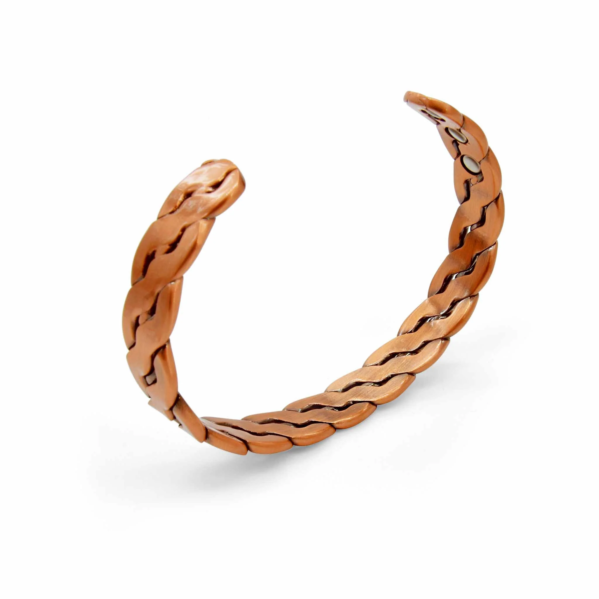 Niles Plaited Magnetic Copper Bangle - Image 6