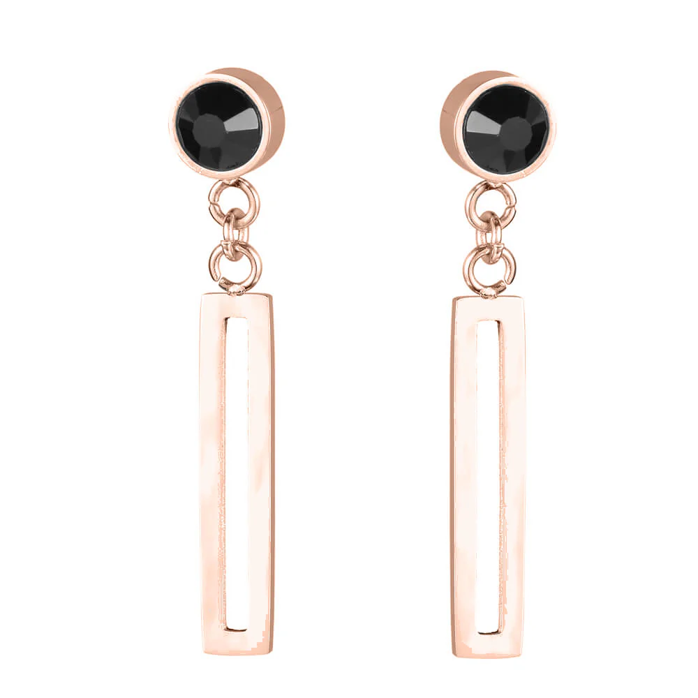 Dotty Stainless steel rose gold magnetic Earrings