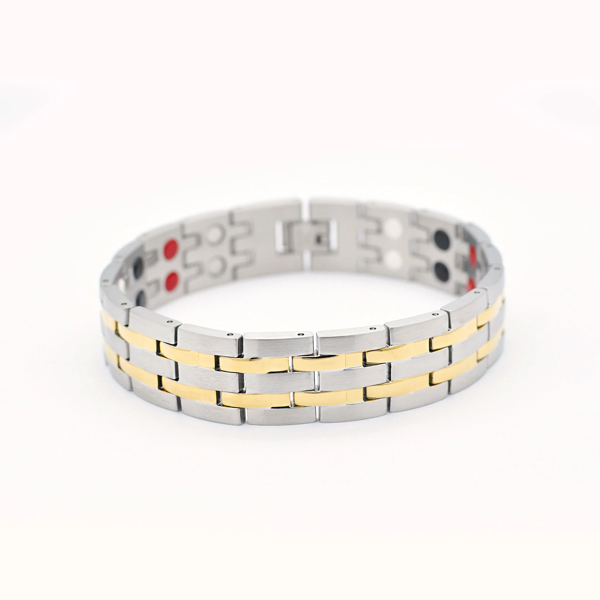 Ramon silver and gold magnetic bracelet - Image 4
