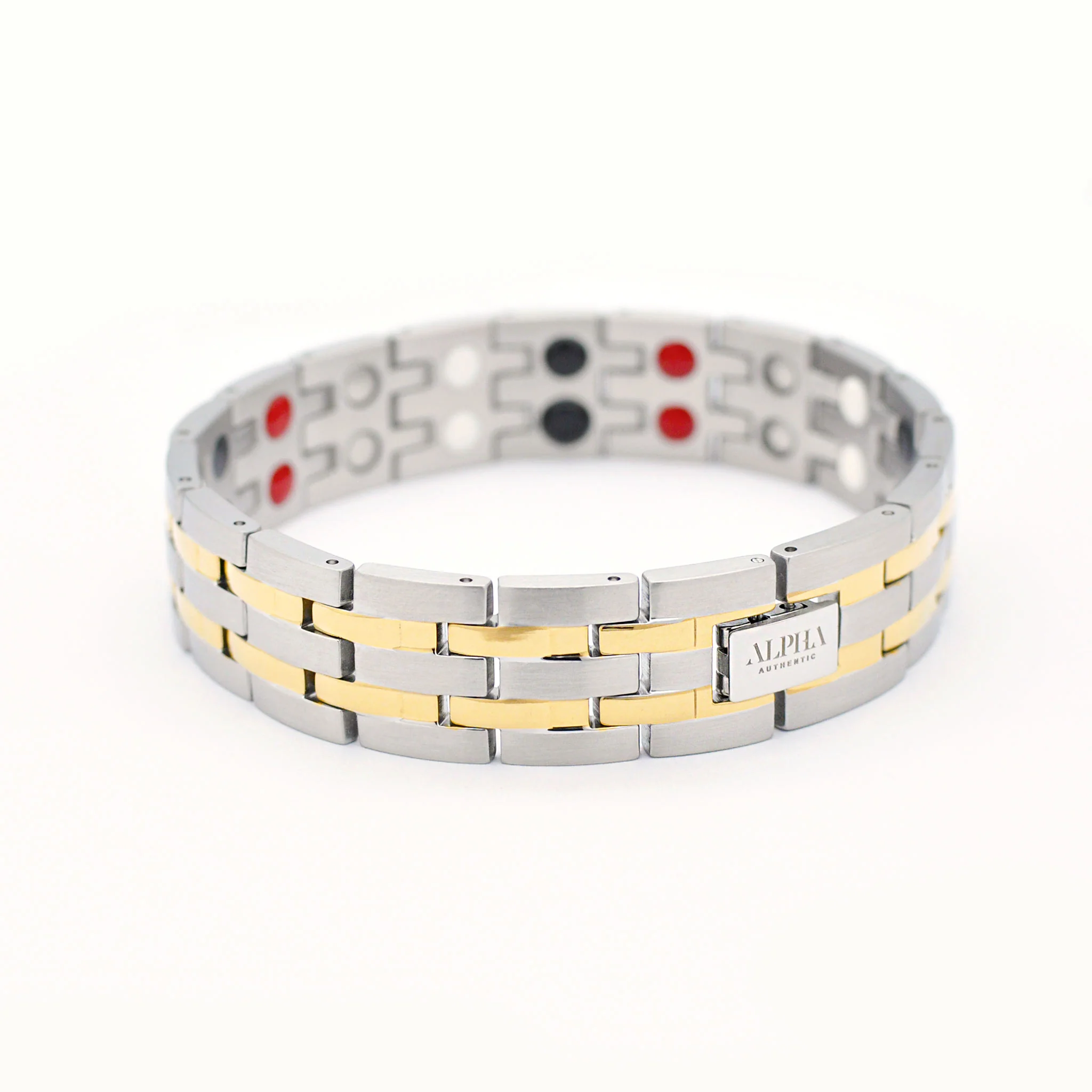 Ramon silver and gold magnetic bracelet - Image 5