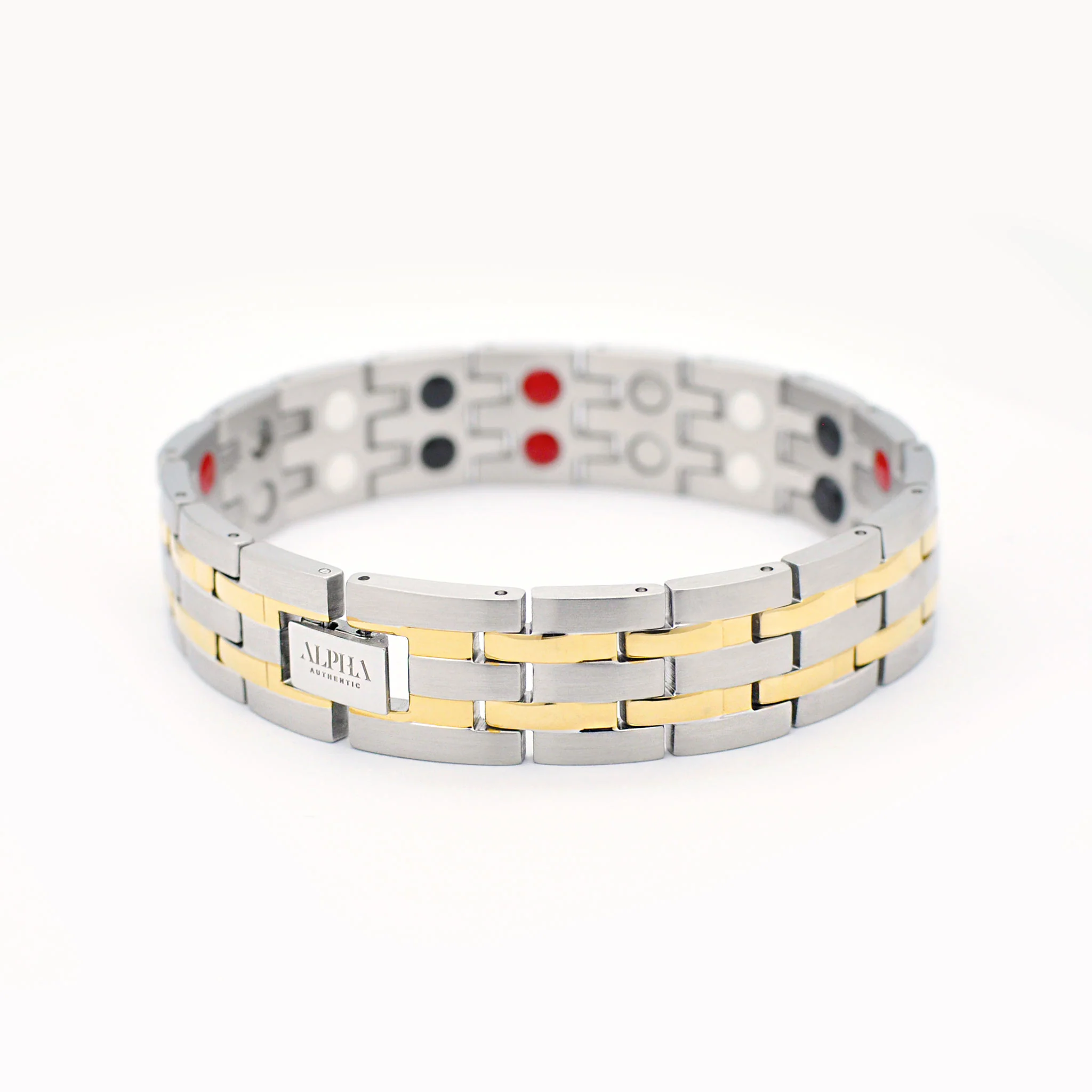 Ramon silver and gold magnetic bracelet - Image 7