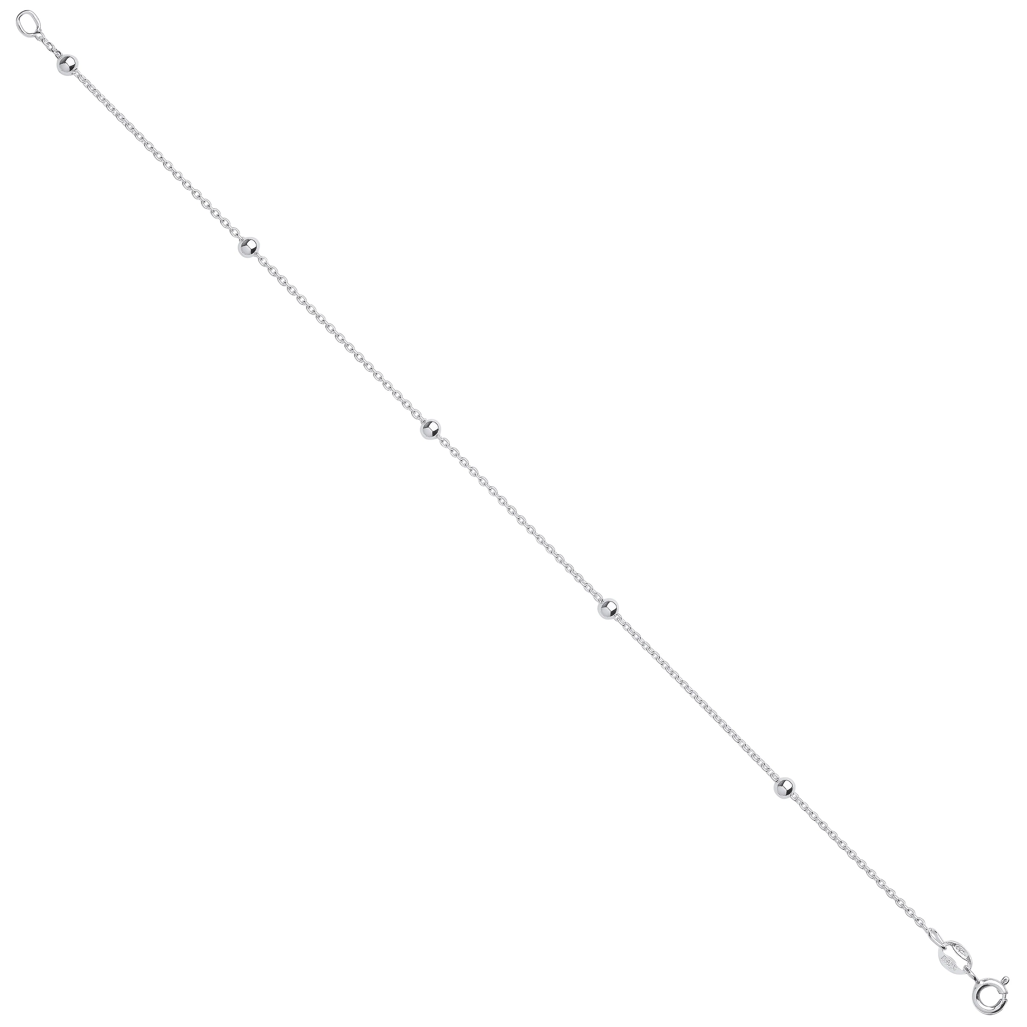 Silver Bead 1+1 bracelet