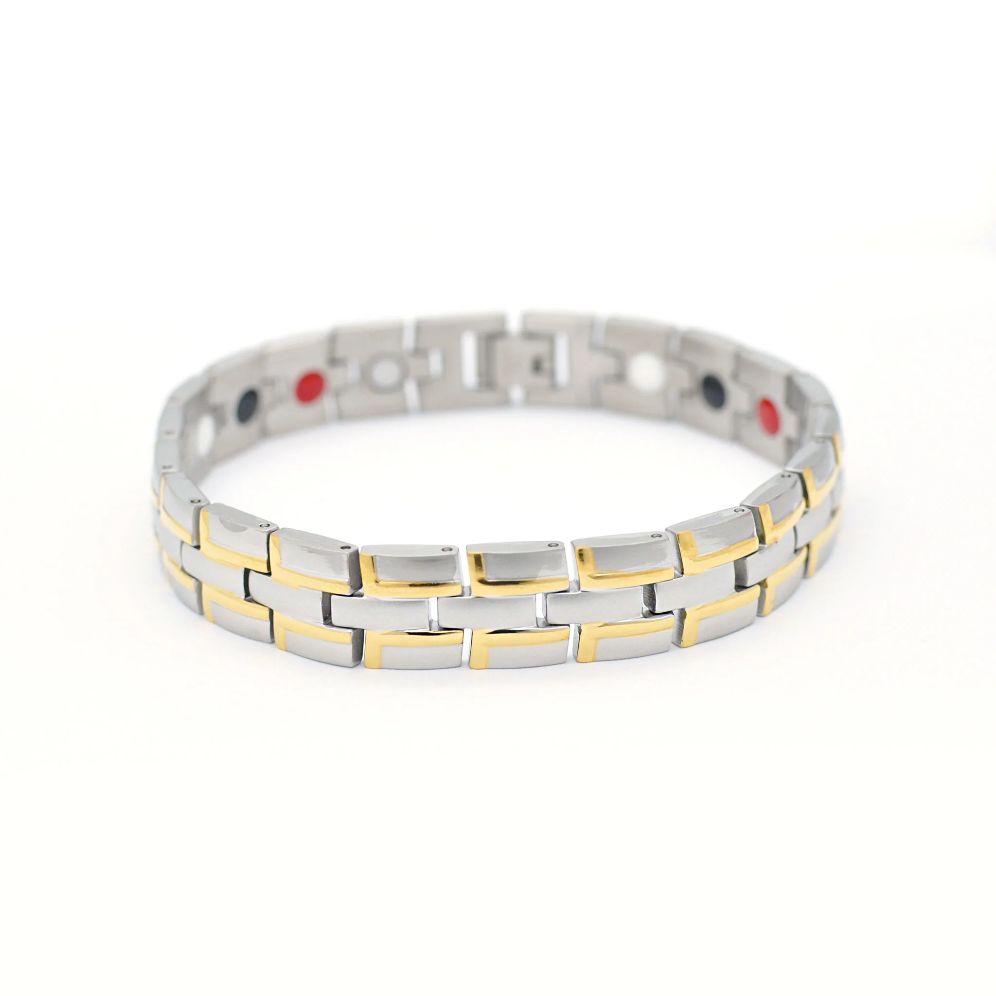 Oren silver and gold magnetic bracelet - Image 3