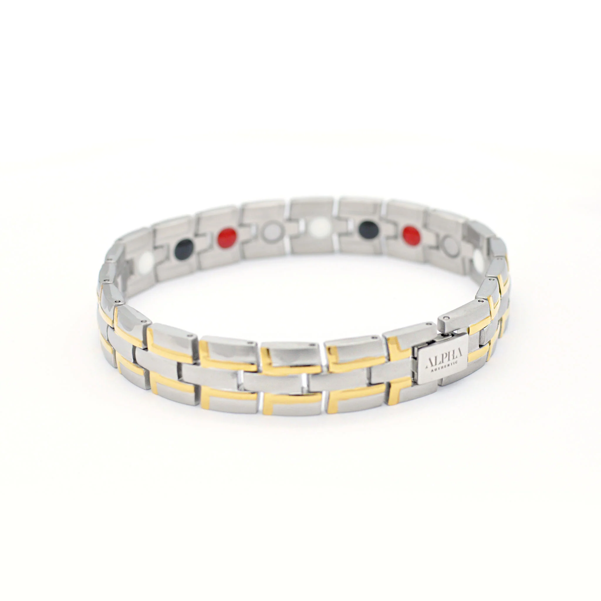 Oren silver and gold magnetic bracelet - Image 7