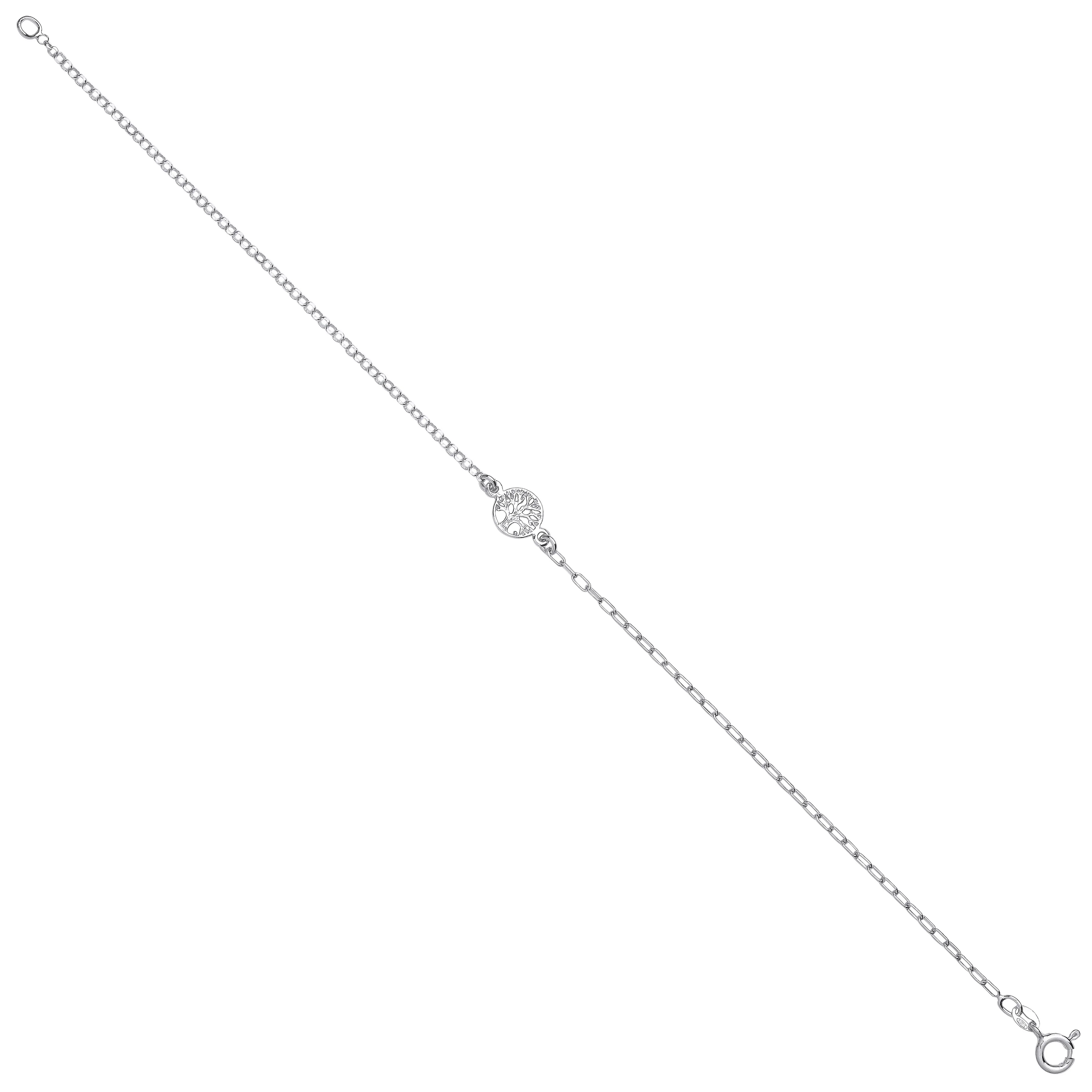 Silver Tree of Life Anklet