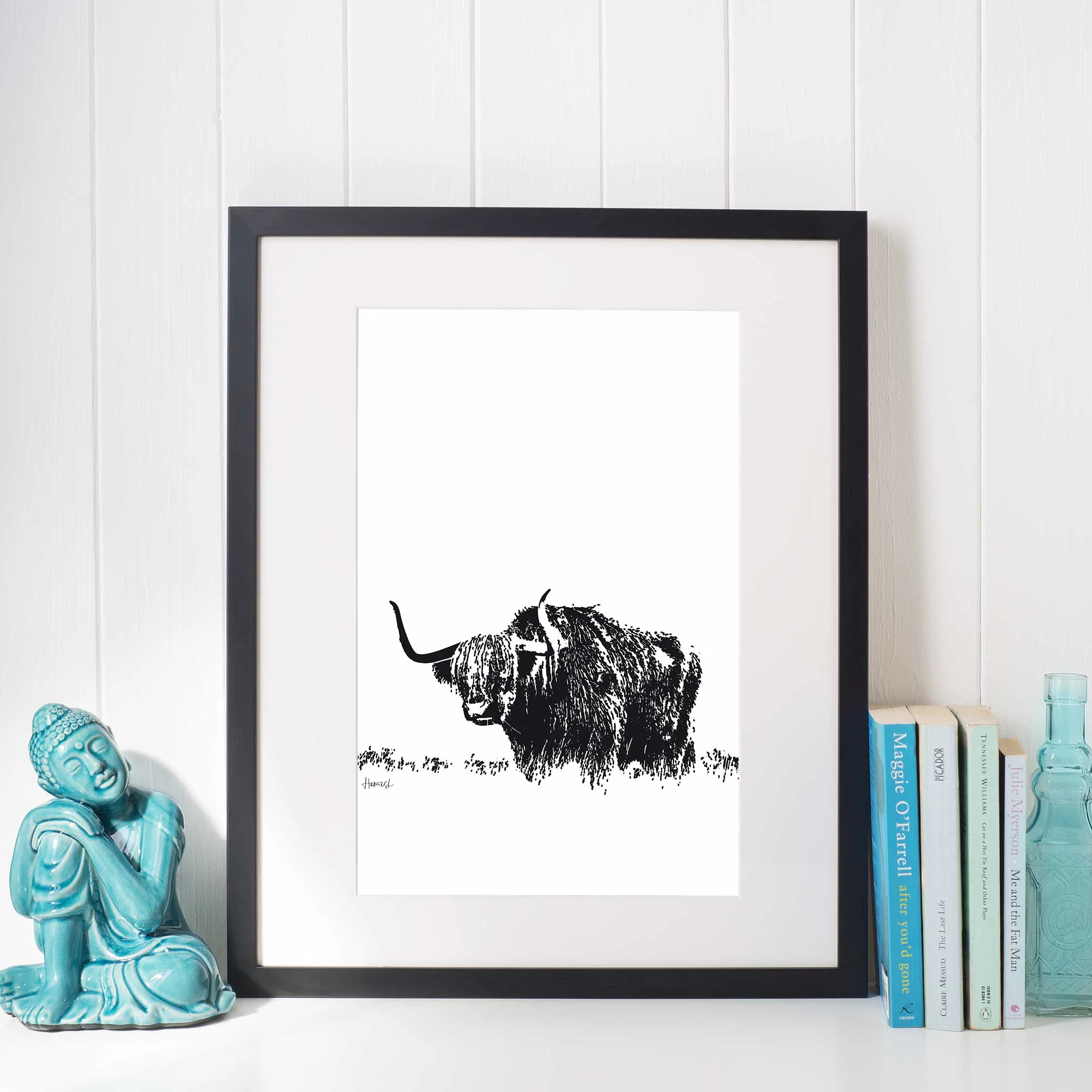 Highland Cow 01 wall art - Image 5