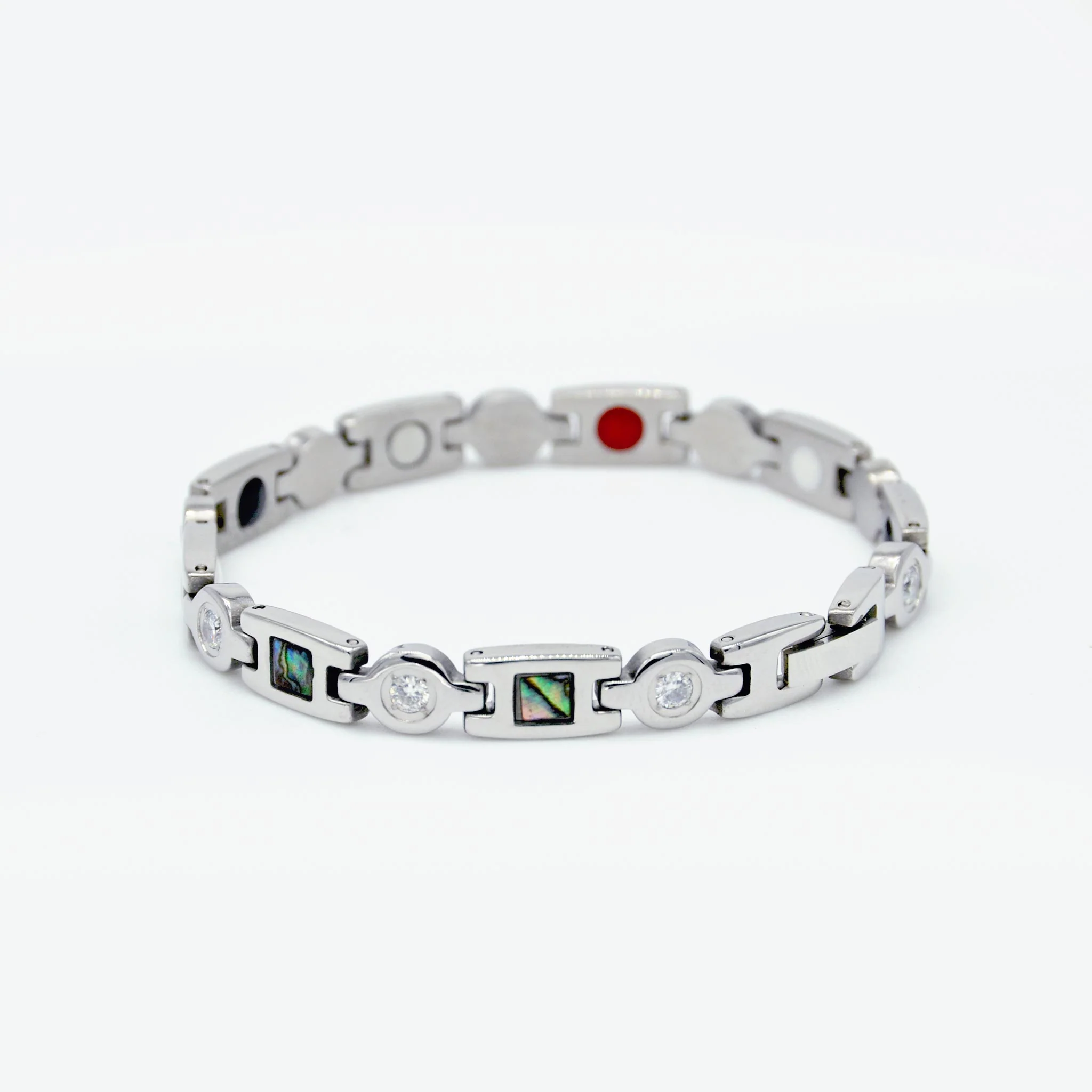Pearl silver magnetic bracelet - Image 5